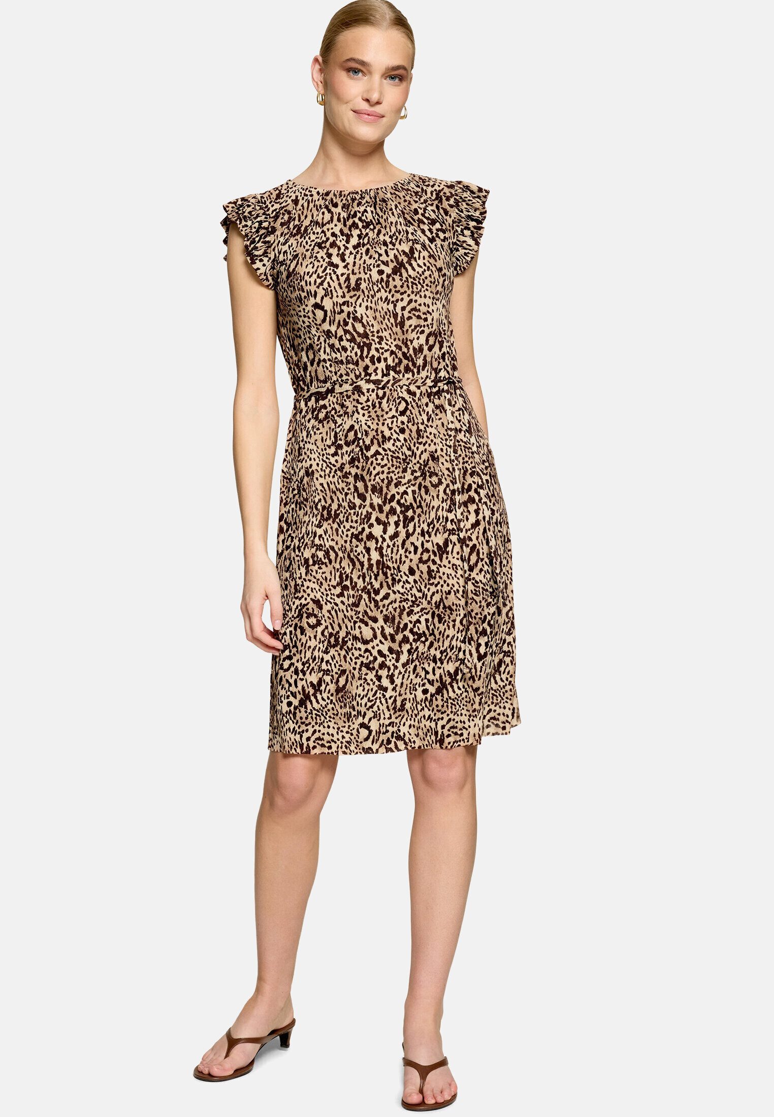 Zero Minikleid Damen mit Gürtel Material