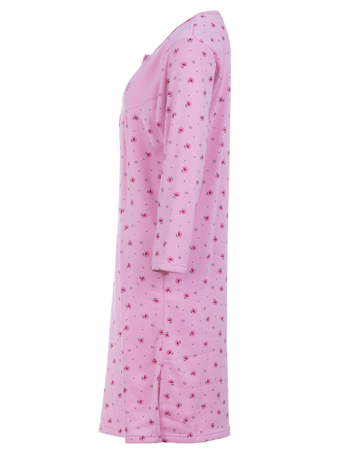 Lucky Nachthemd Thermo Nachthemd - Herzchen mit Blüten