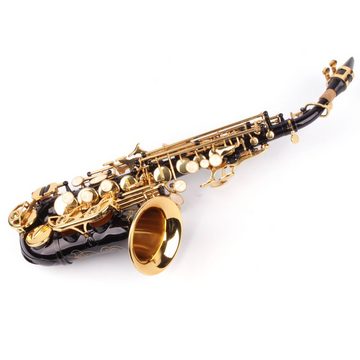 Karl Glaser Saxophon Sopran Saxophon gebogen, Hoch Fis Klappe