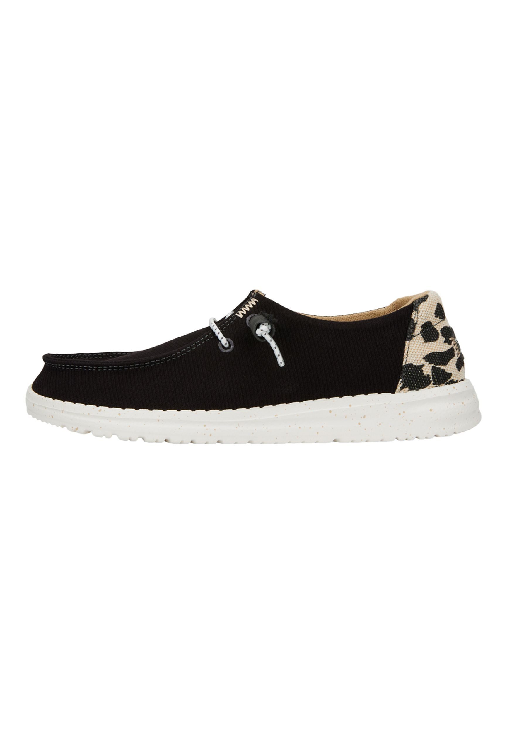 Hey Dude WENDY LEOPARD Schnürschuh BLACK LEOPARD