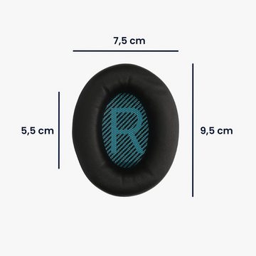 kwmobile 2x Ohr Polster für Bose Soundlink Around-Ear Wireless II Ohrpolster (Ohrpolster Kopfhörer - Kunstleder Polster für Over Ear Headphones)