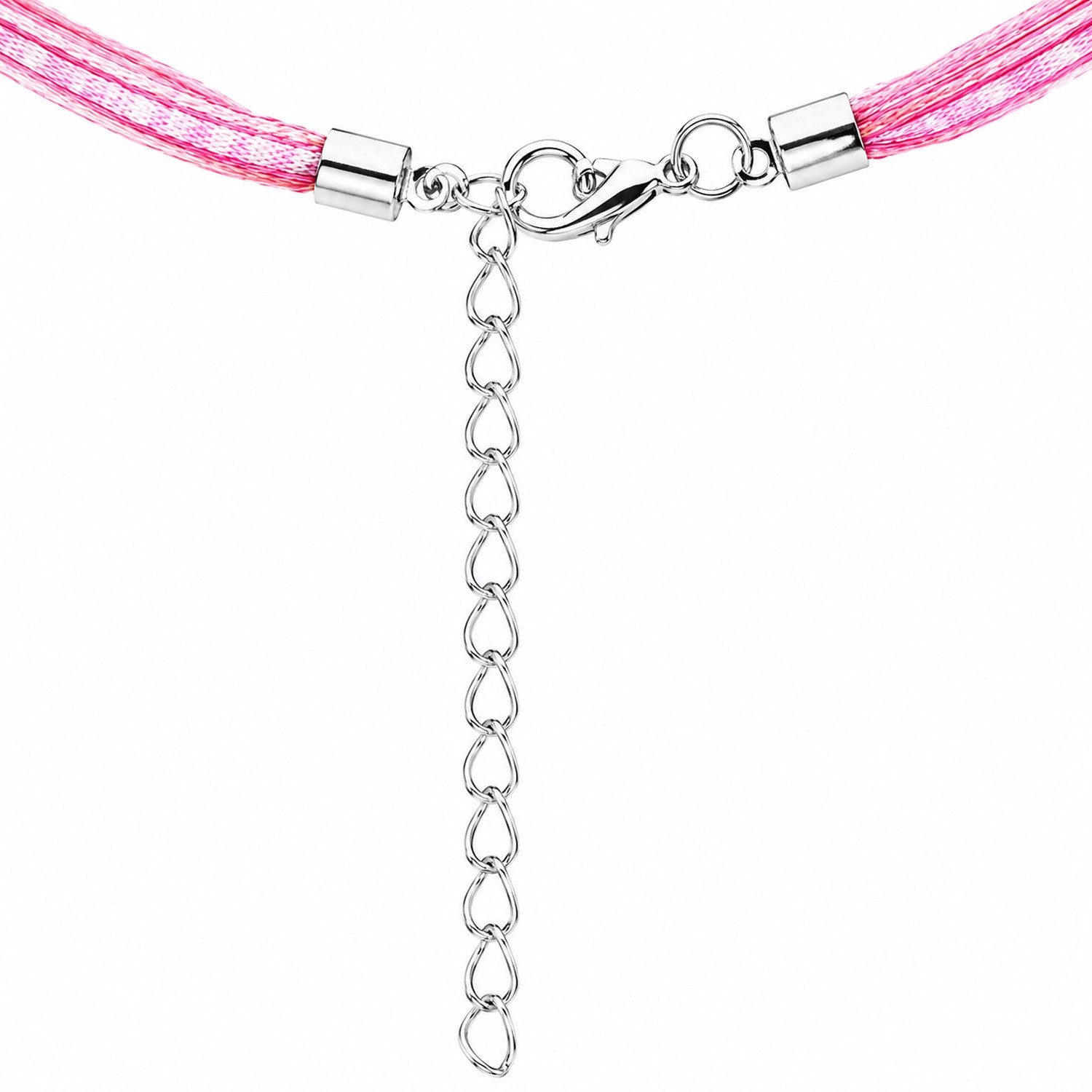 LUISIA® Herzkette LUISIA® Kinder Halskette "Herz" kariert mit Kristallen von Swarovski® – Bild 5 von 5