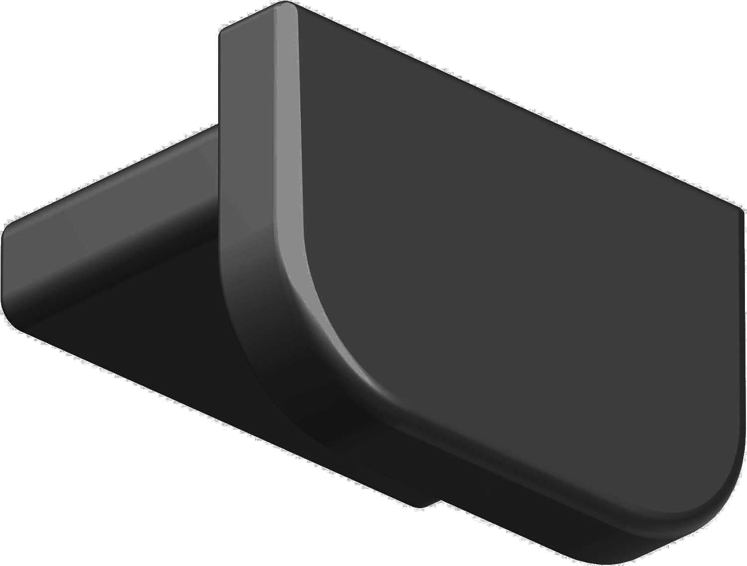 Garduna Gardinenschiene halbrunde Schleuderschiene, 1-läufig, Aluminium – Bild 5 von 5