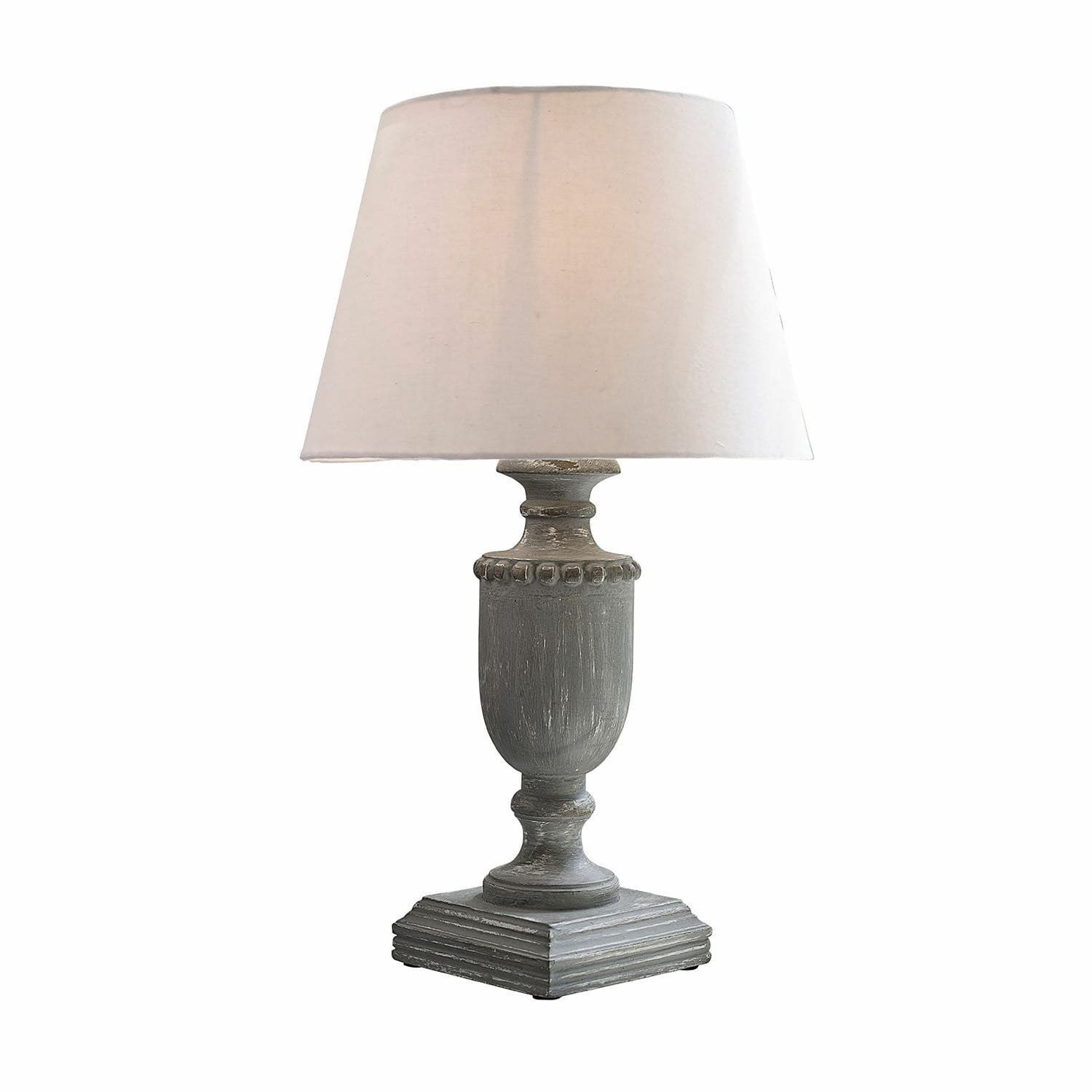Mirabeau Tischleuchte Tischlampe Fairland weiß/antikgrau