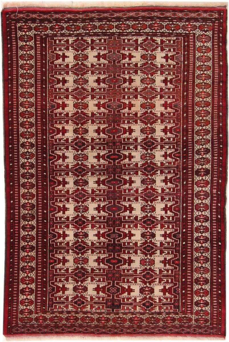 Orientteppich Turkaman 121x179 Handgeknüpfter Orientteppich / Perserteppich, Nain Trading, rechteckig, Höhe: 6 mm