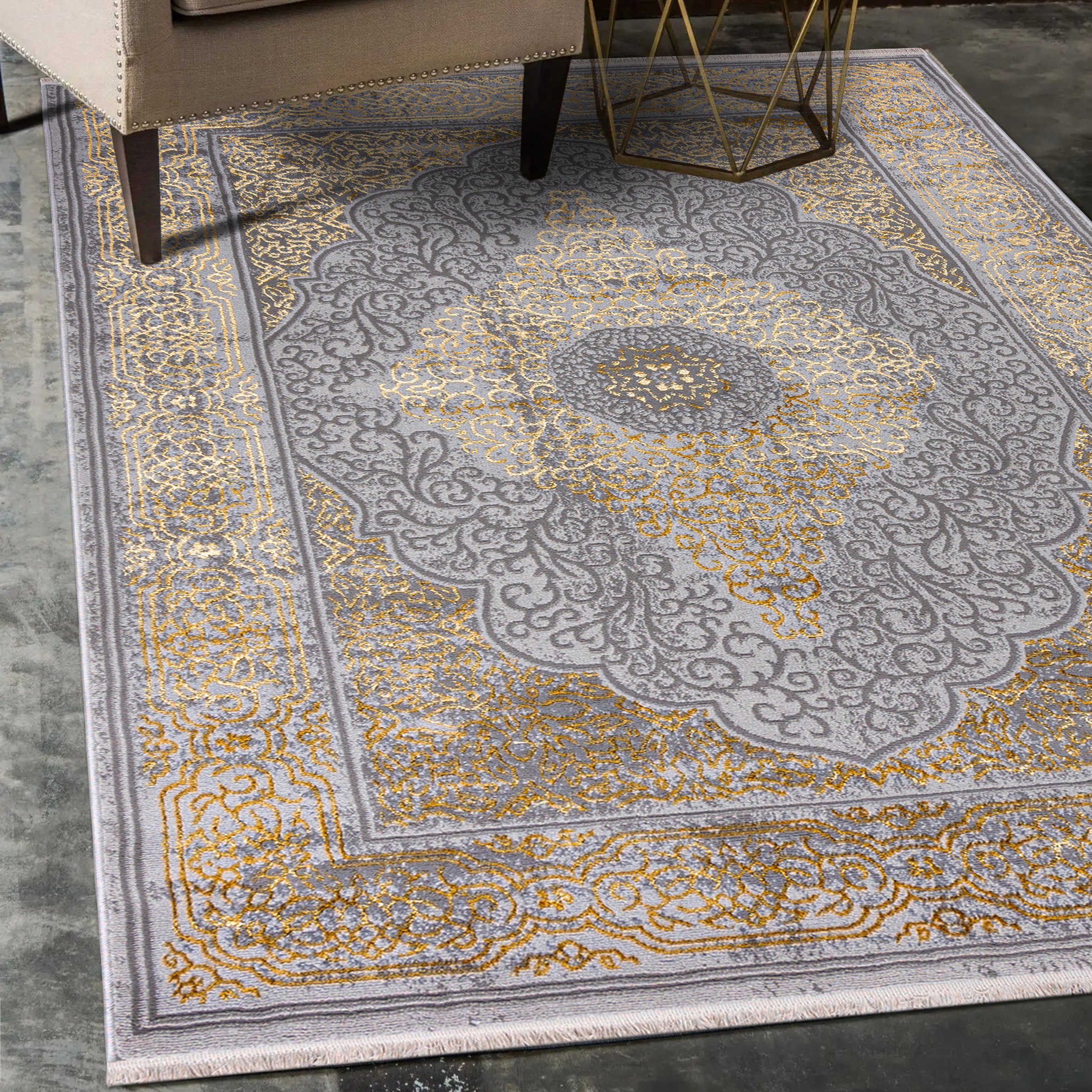 Orientteppich Orientalisch Teppich mit Fransen