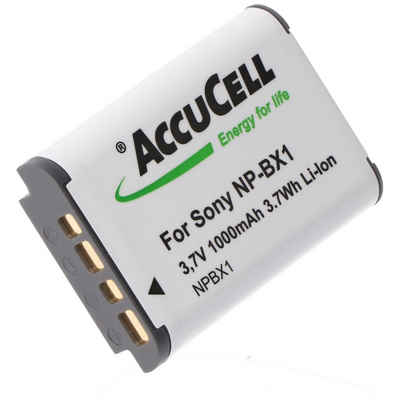 AccuCell AccuCell Akku passend für Sony NP-BX1, Cyber-shot DSC-RX100, kein Ori Akku 1000 mAh (3,7 V)