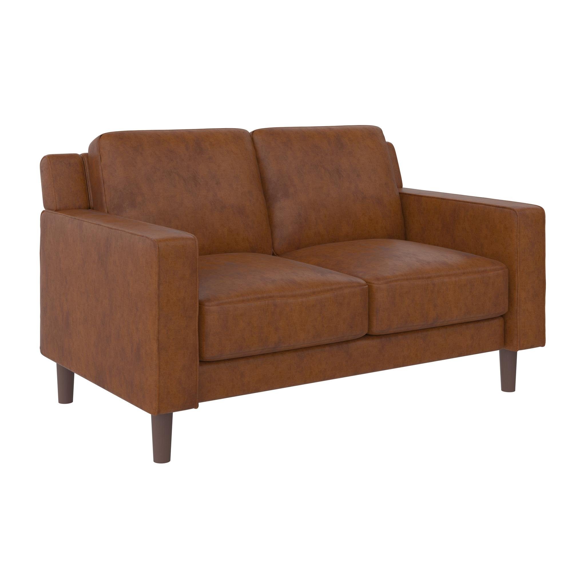 loft24 Sofa Brynn, Couch mit Armlehne, 2-Sitzer Sofa, Länge 140 cm