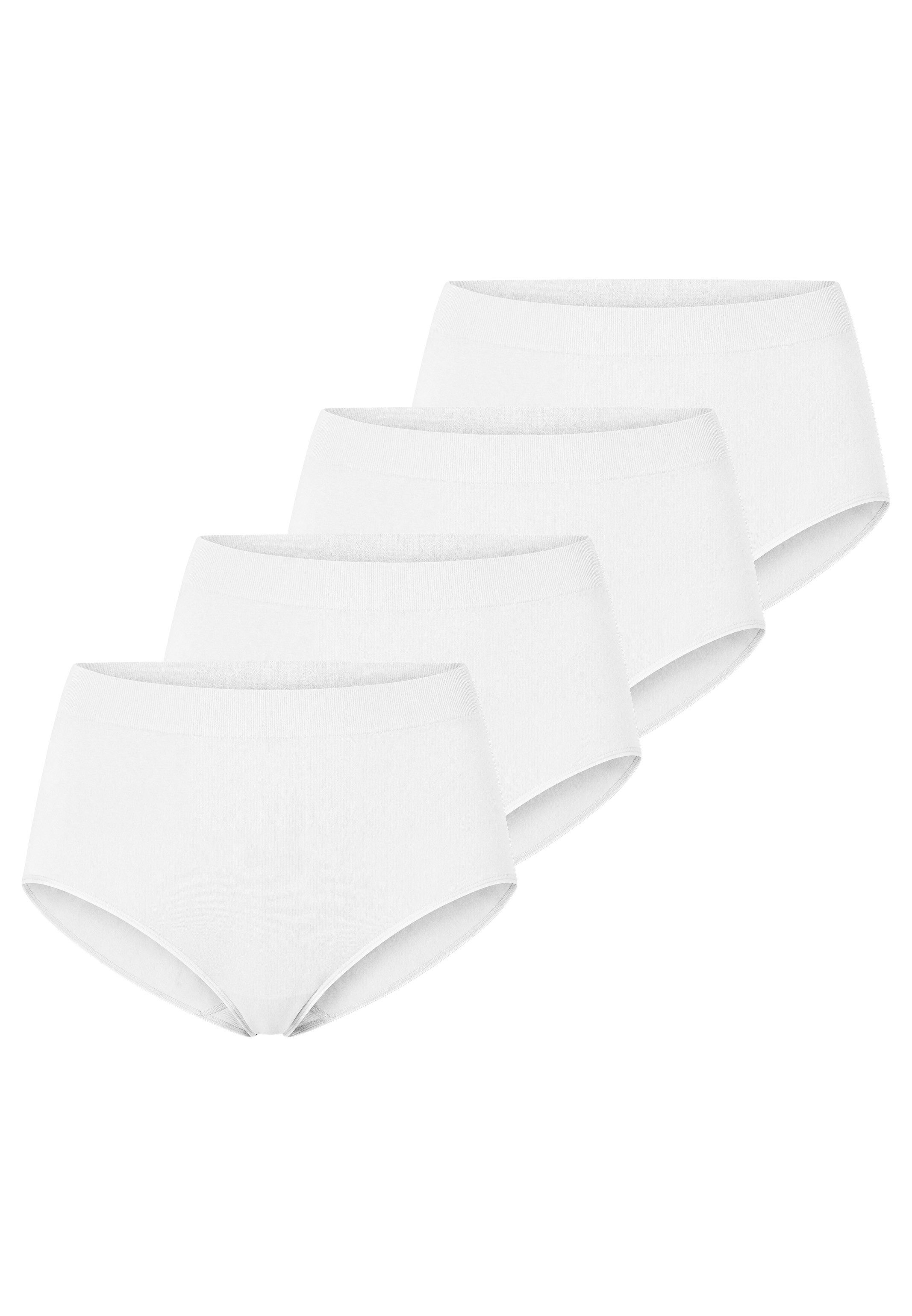 Schiesser Maxislip 4er Pack Classic Seamless (Spar-Set, 4-St) Shaping-Maxislip - Figurformend - Nahtlos für unsichtbaren Look