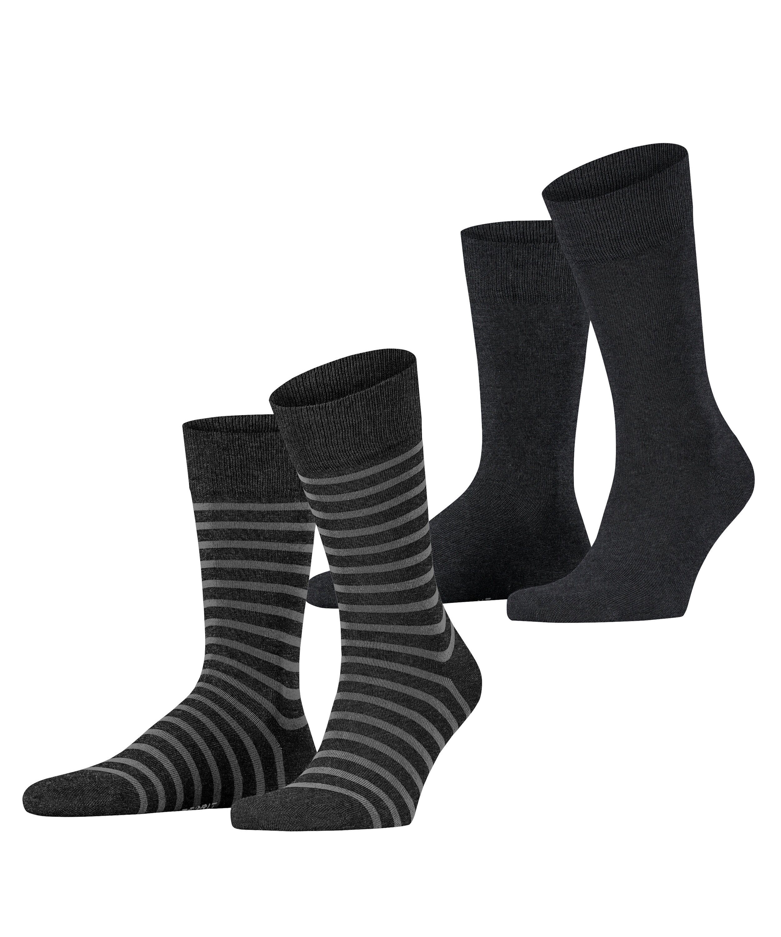 Esprit Socken Esprit Fine Stripe 2-Pack Herren aus Biobaumwolle (2-Paar) aus Biobaumwolle