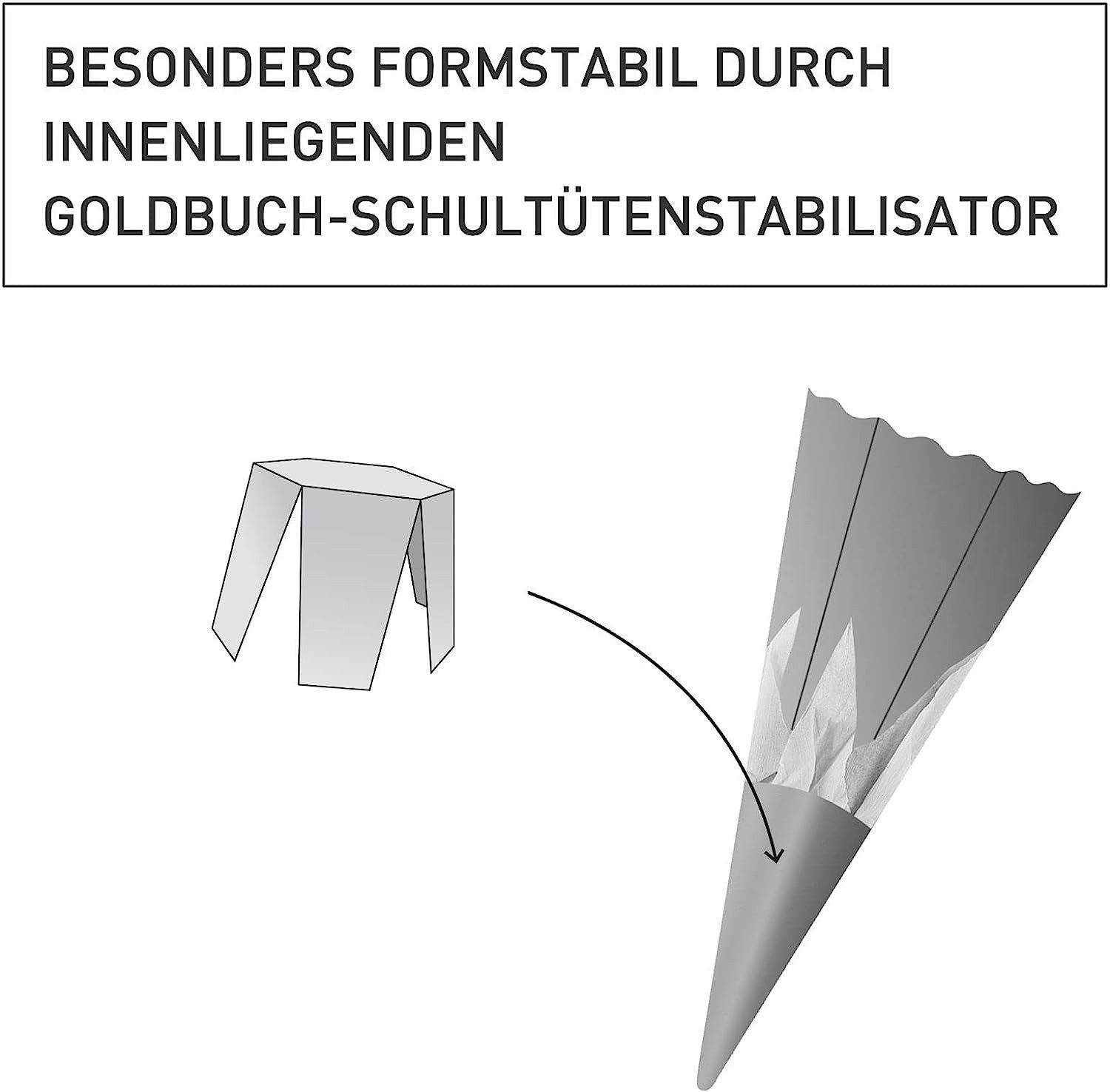 Goldbuch Schultüte Goldbuch Schultüten Bastelset Motiv Schmetterlinge – Bild 5 von 5