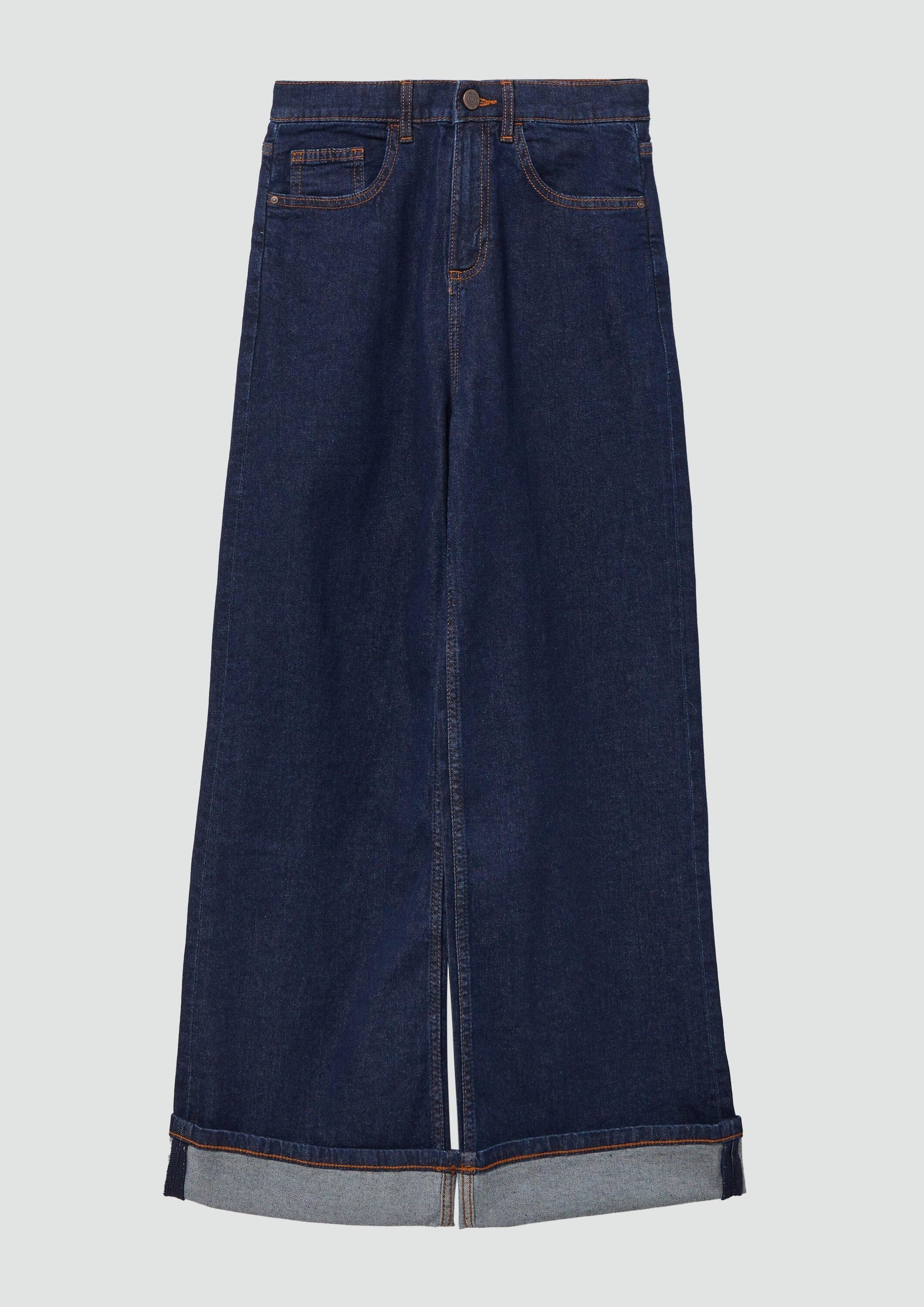 s.Oliver Weite Jeans Jeans-Hose WIDE LEG Jeans / Regular Fit / High Rise / Wide Leg / Aufschlag
