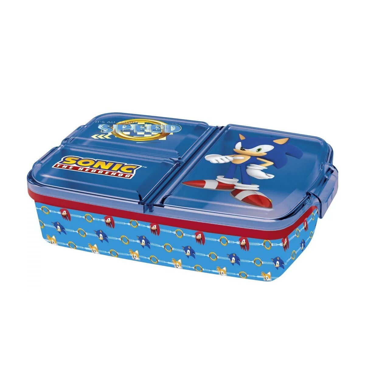 Sonic Lunchbox Sonic the Hedgehog Speed mehrfach unterteilte Brotdose, 100% Kunststoff, (1-tlg)