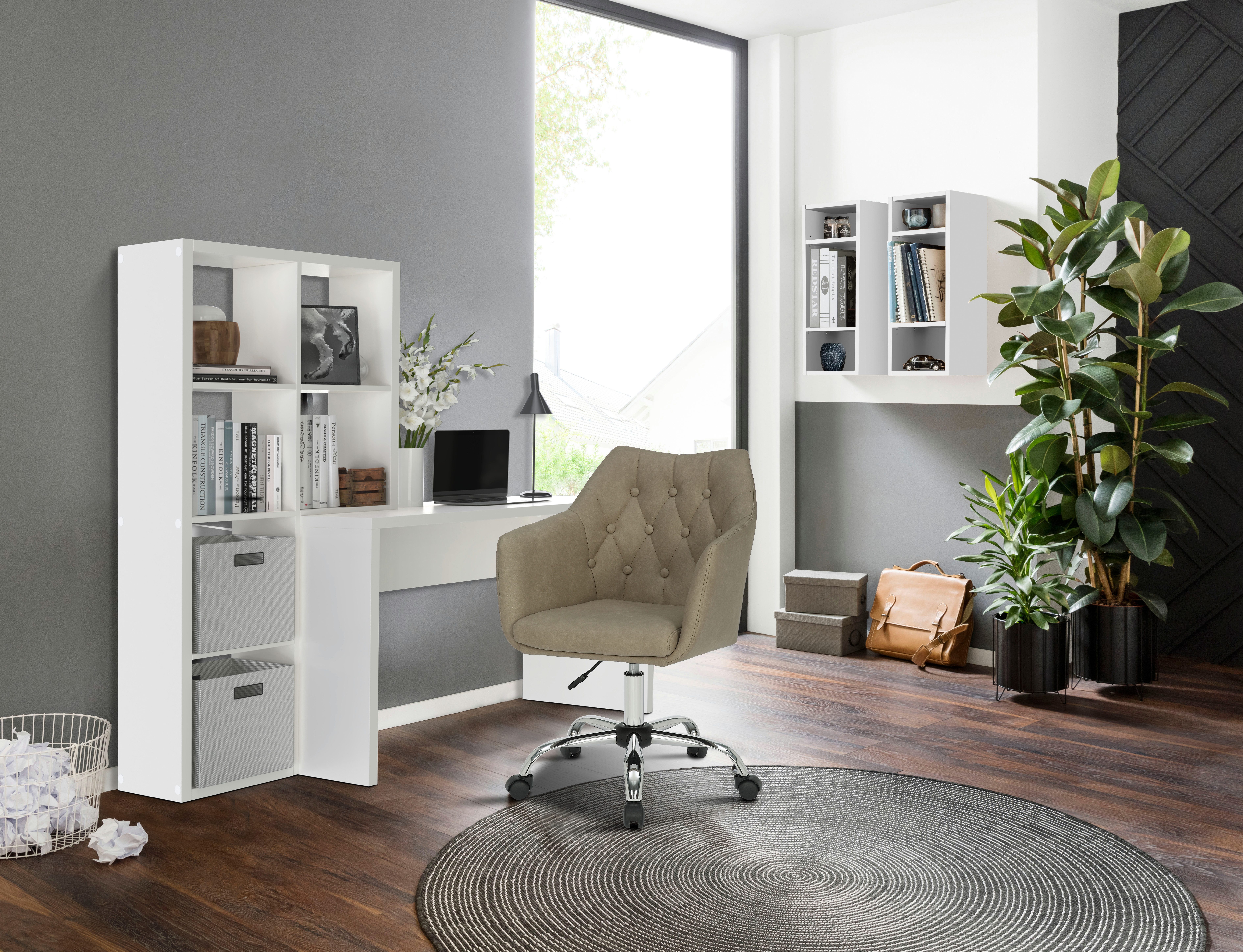 INOSIGN Regal-Schreibtisch Triest, Computertisch mit Raumtrenner, Breite 15 günstig online kaufen