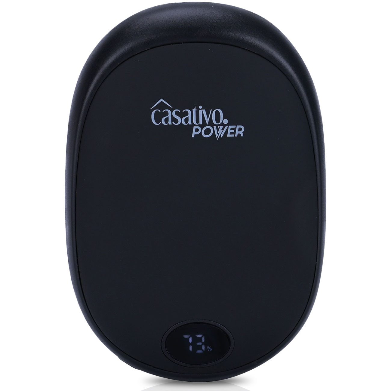 Casativo Handwärmer 2in1 USB Handwärmer mit Powerbank 10.000 mAh 3 Stufen (40–60 °C), 2-tlg., 1er/2er-Set, 10 Std. Laufzeit/USB-Port 10W/Powerbank-Funktion