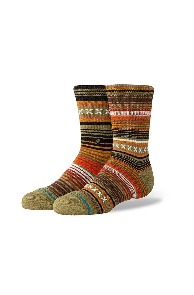 Stance Socken Kinder-Tagessocke Crew Curren Kids grün - 1 Paar