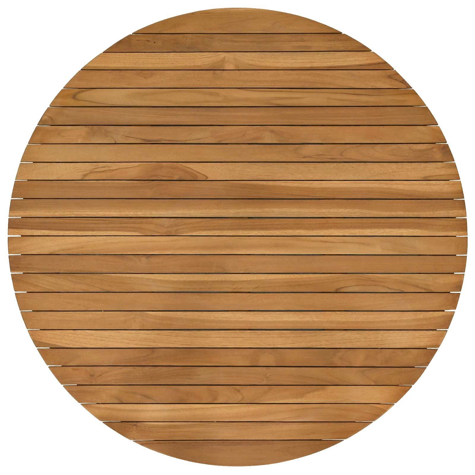 vidaXL Tischplatte Tischplatte Ø 90 x 3,5 Rund Massives holz Natur (1 St)