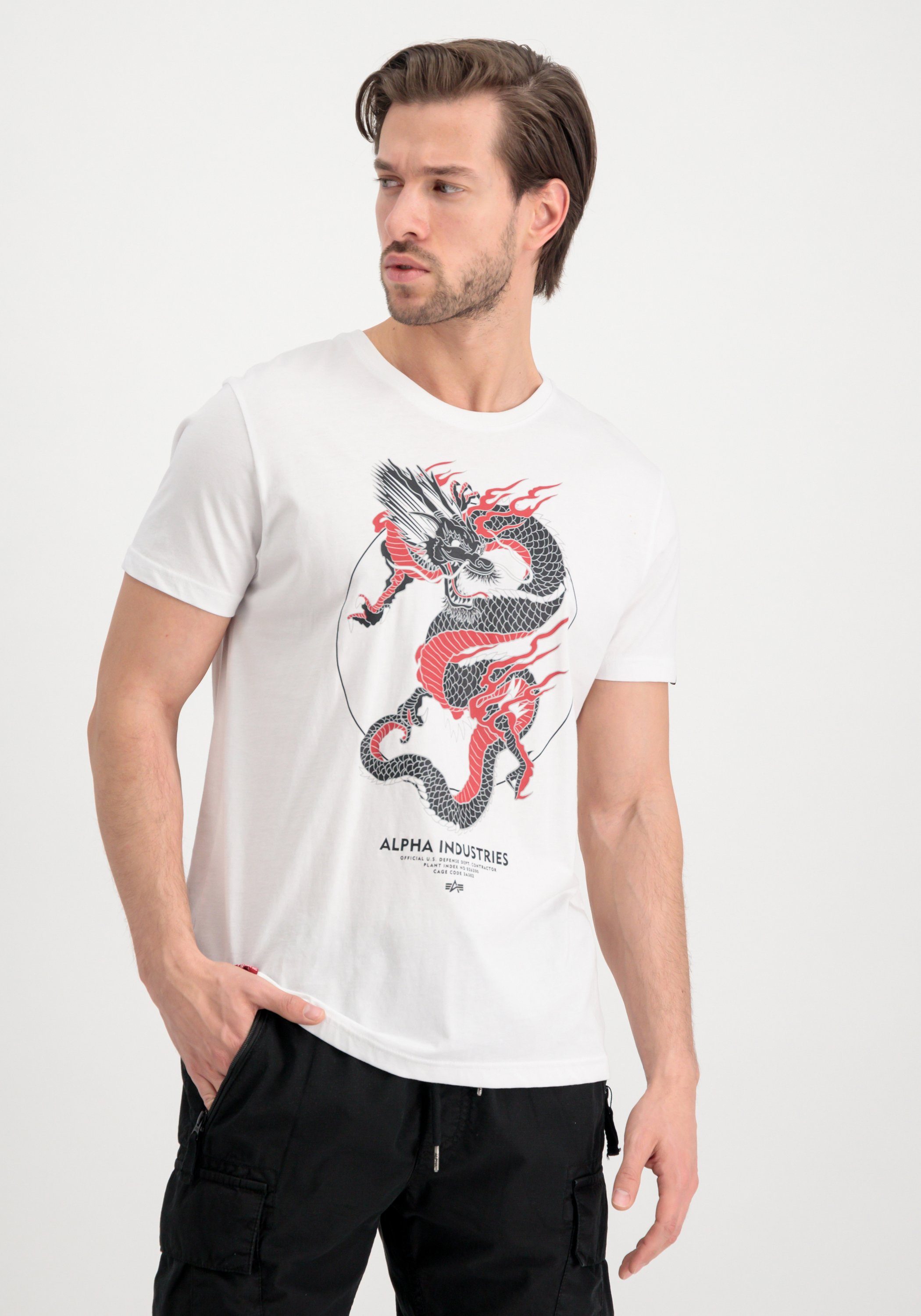 Alpha Industries T-Shirt Alpha Industries Men - T-Shirts Heritage Dragon T