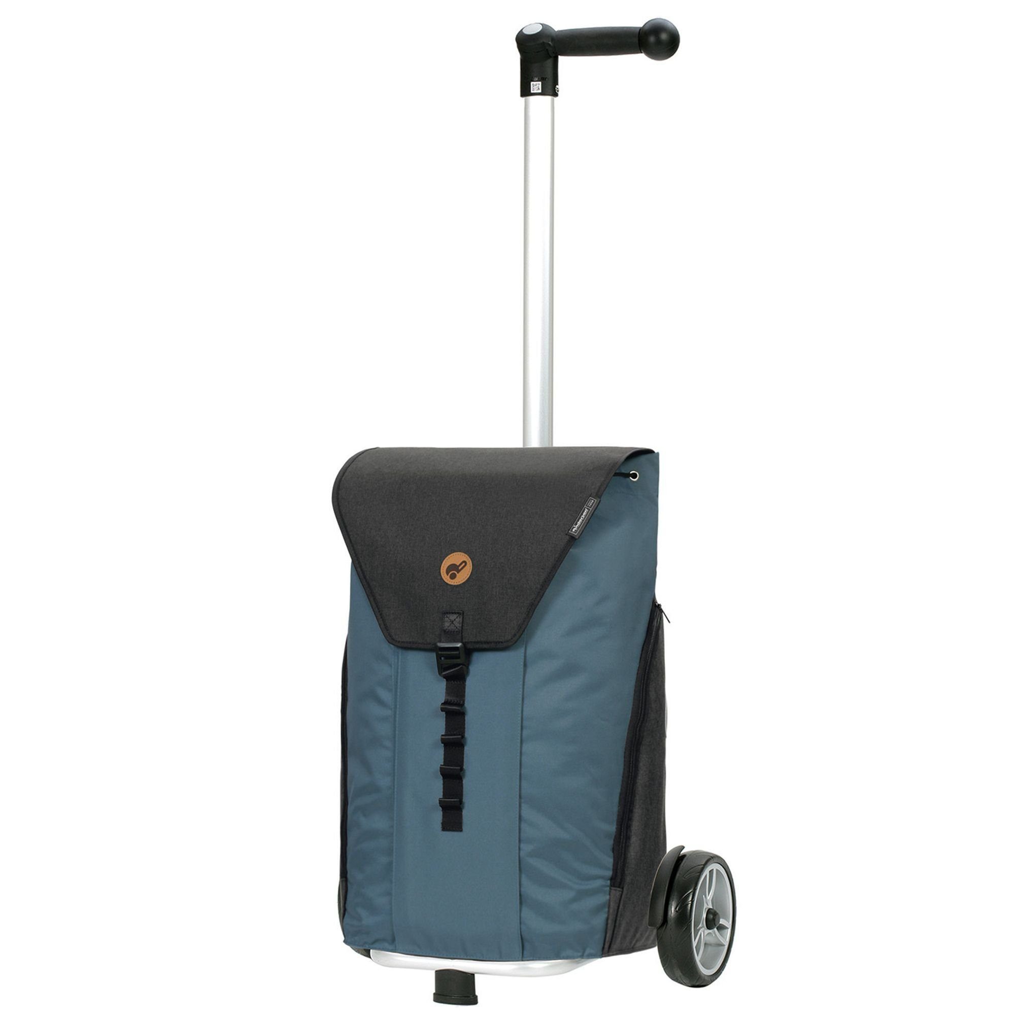 Andersen Shopper, blau 45 l, Einkaufstrolley Reflektoren Unus