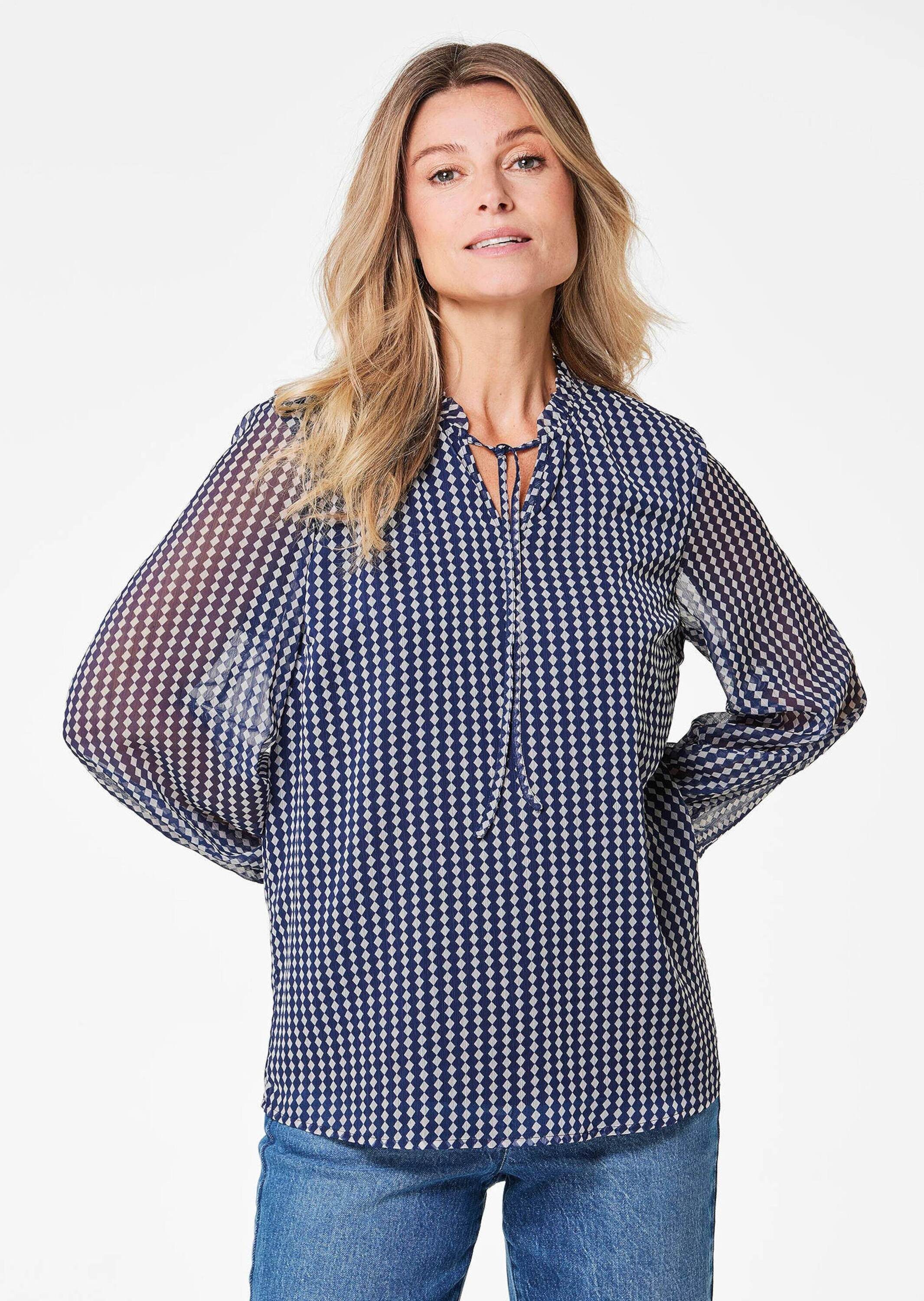 GOLDNER Chiffonbluse Kurzgröße: Bluse günstig online kaufen