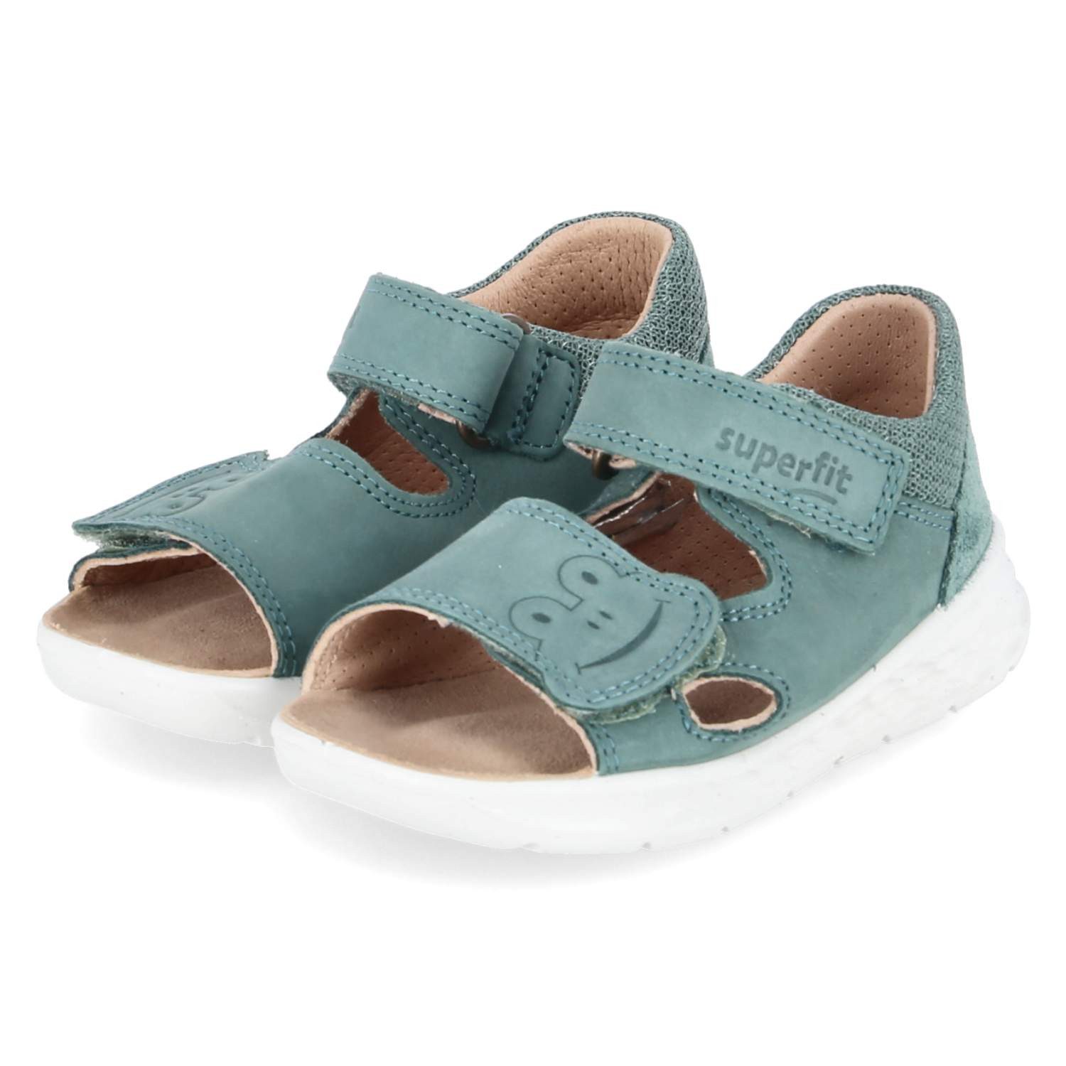 Superfit Superfit 1-000522-7000 Jungen Leder & Textil green Sandalette
