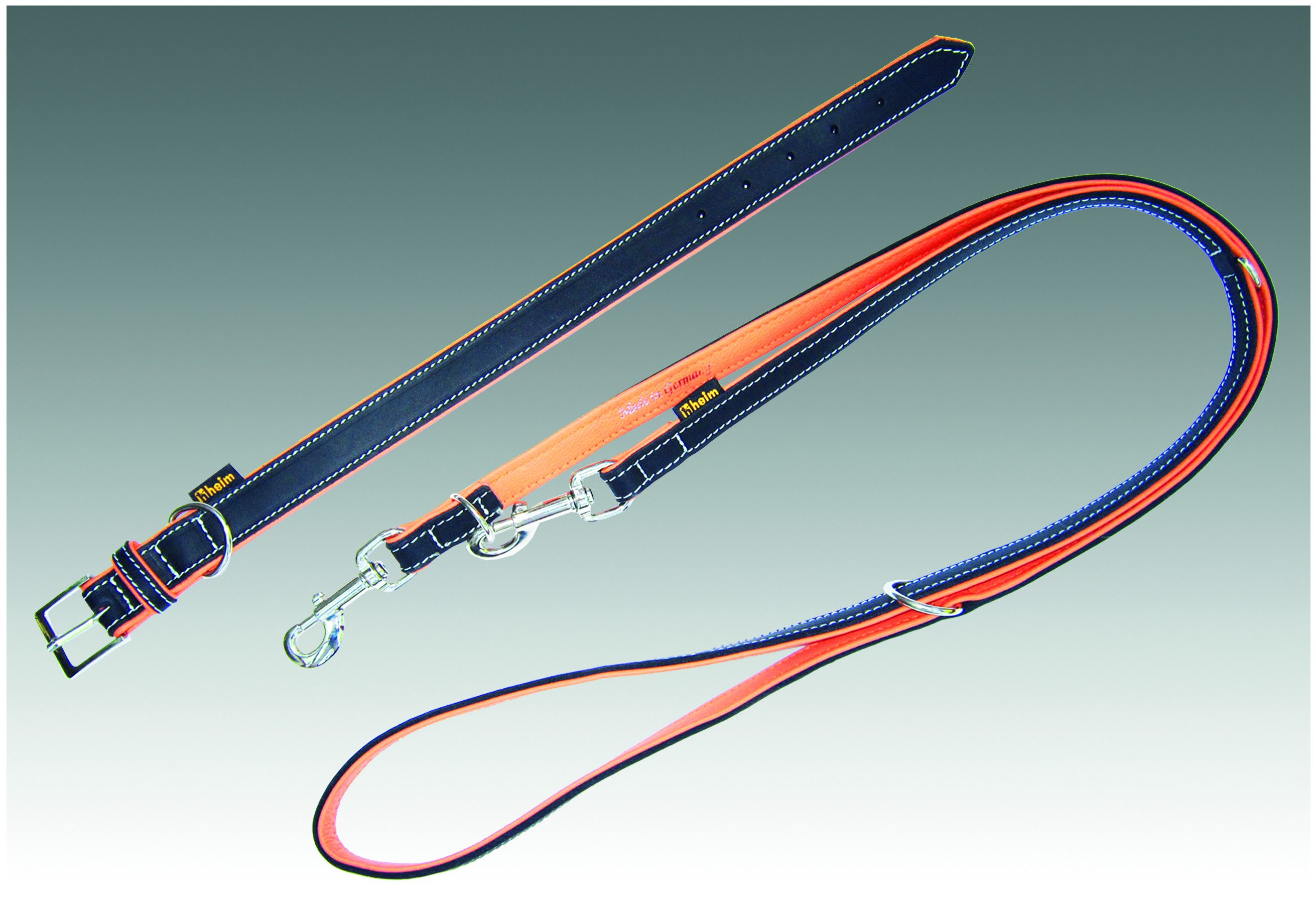 HEIM Hunde-Halsband Halsband "Florenz", genäht, dupliert mit Auflage