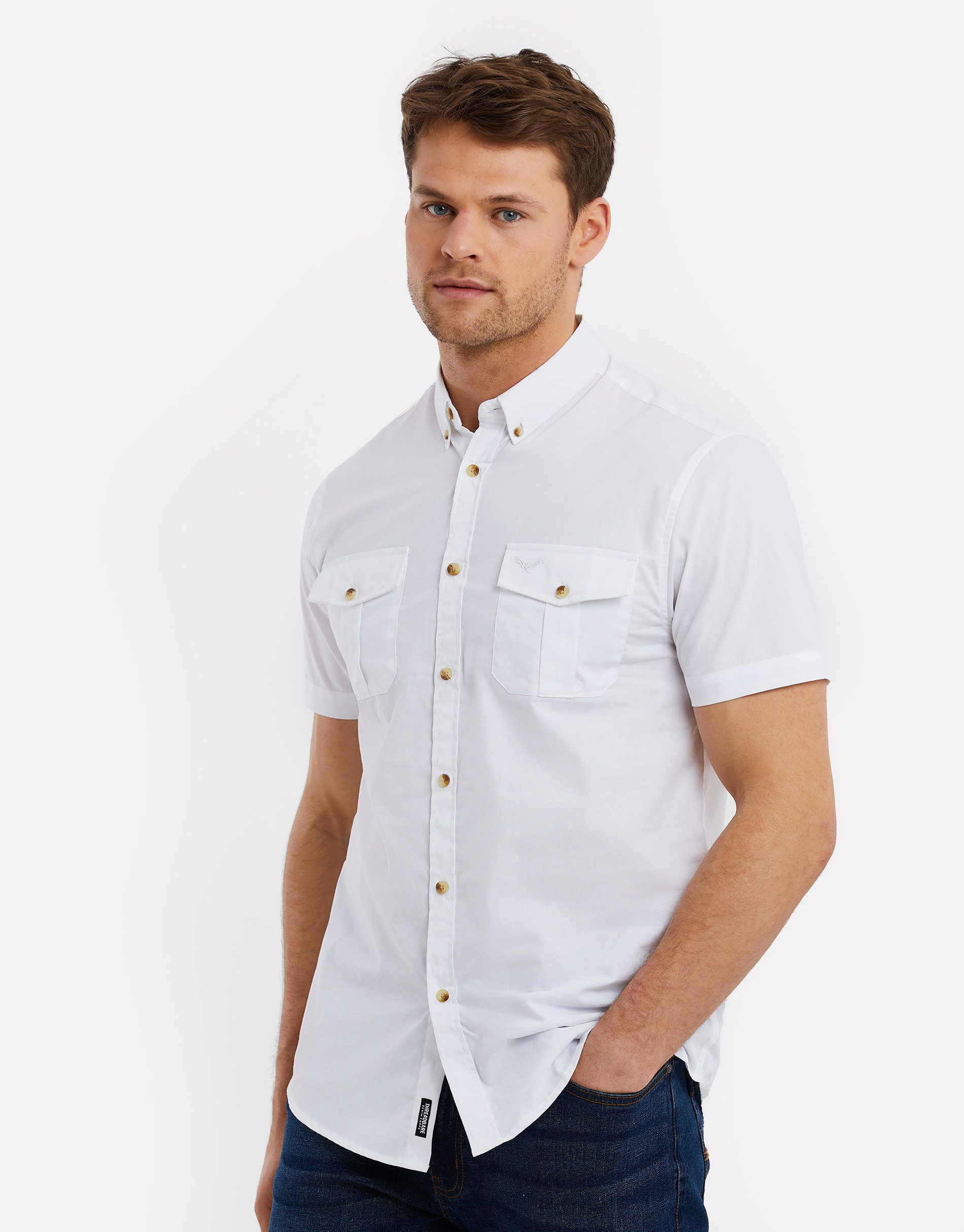 Threadbare Kurzarmhemd THBFurore (1-tlg) mit Brusttaschen günstig online kaufen