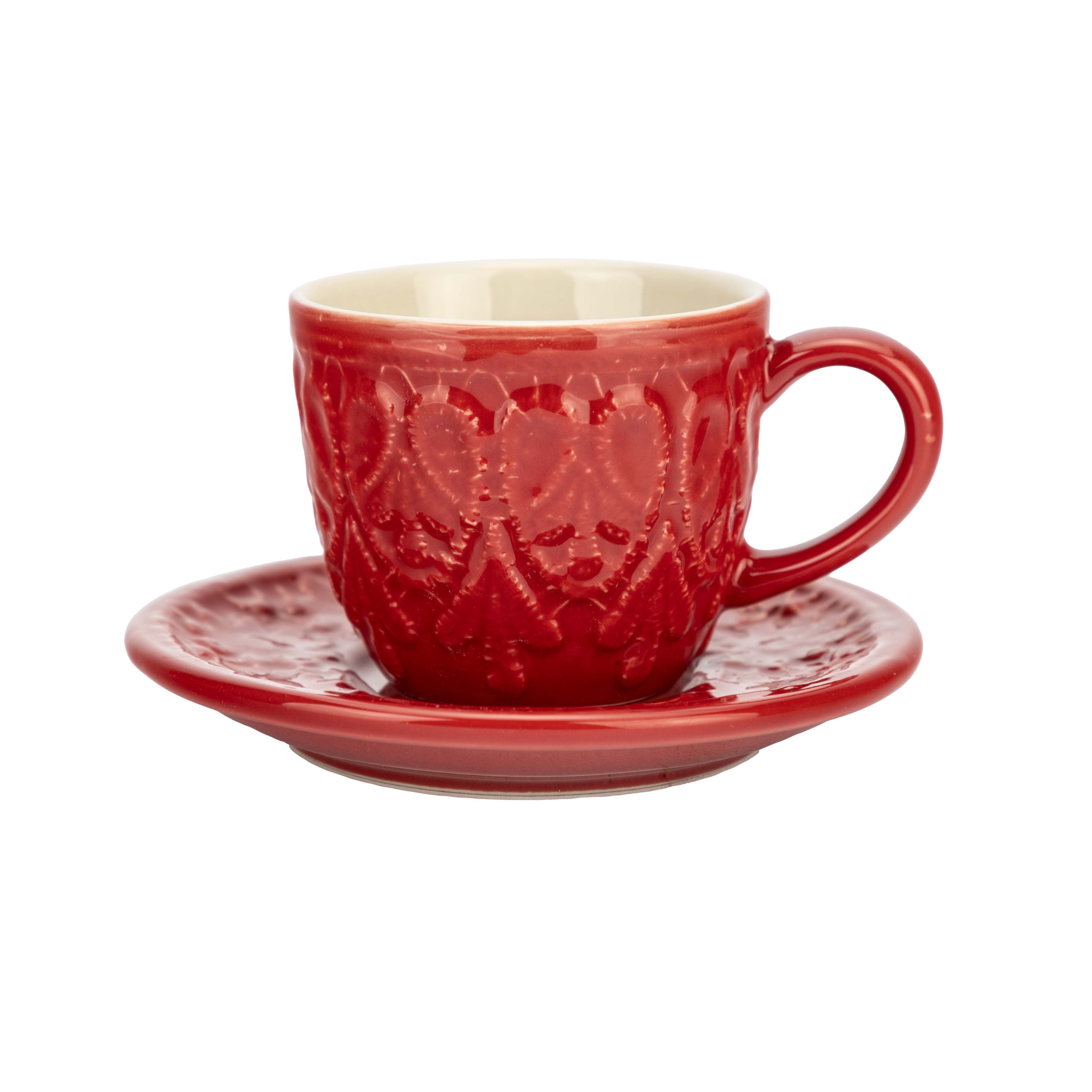 El Puente Espressotasse Espressotasse mit Untertasse "Bloom", Handmade, Keramik, Handmade