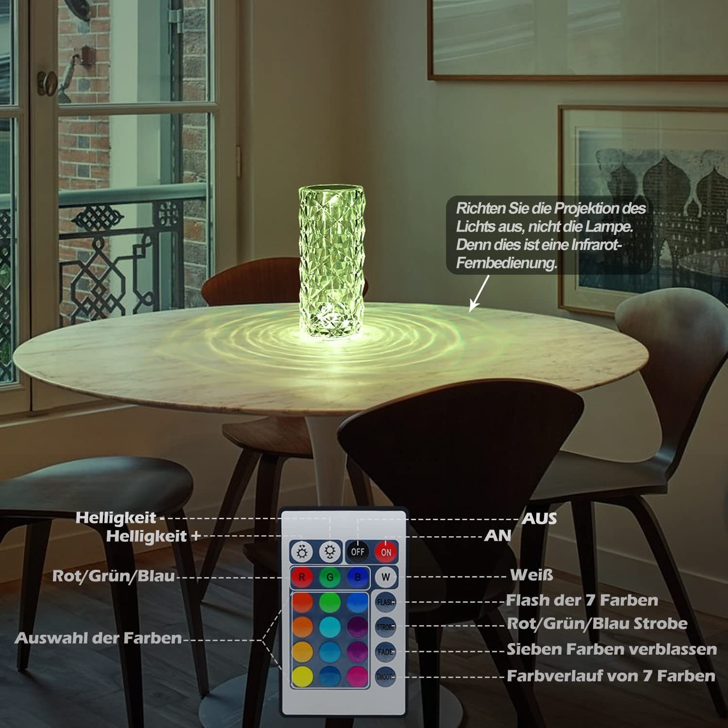 Nettlife LED Nachttischlampe touch dimmbar Tischlampe günstig online kaufen