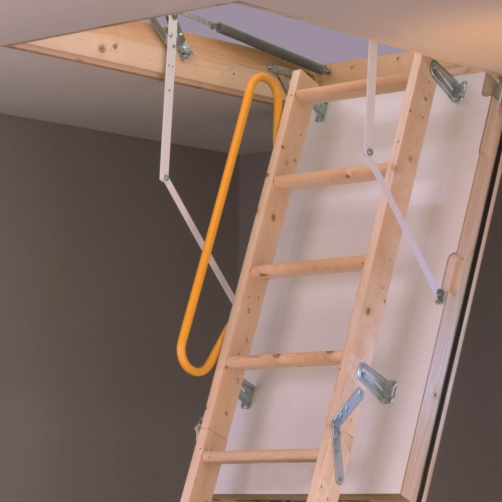 Treppen Intercon Bodentreppe Minka Polar Extrem, für Geschosshöhen bis 280,00 cm, Stufen offen, Luftdichtigkeit Klasse 4, zertifiziert nach DIN EN 12207