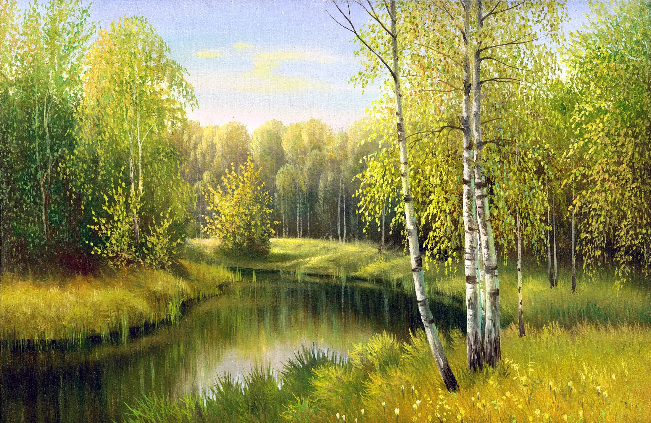 Fototapete VLIES-Tapete Premium "Fluss im Herbsttag"