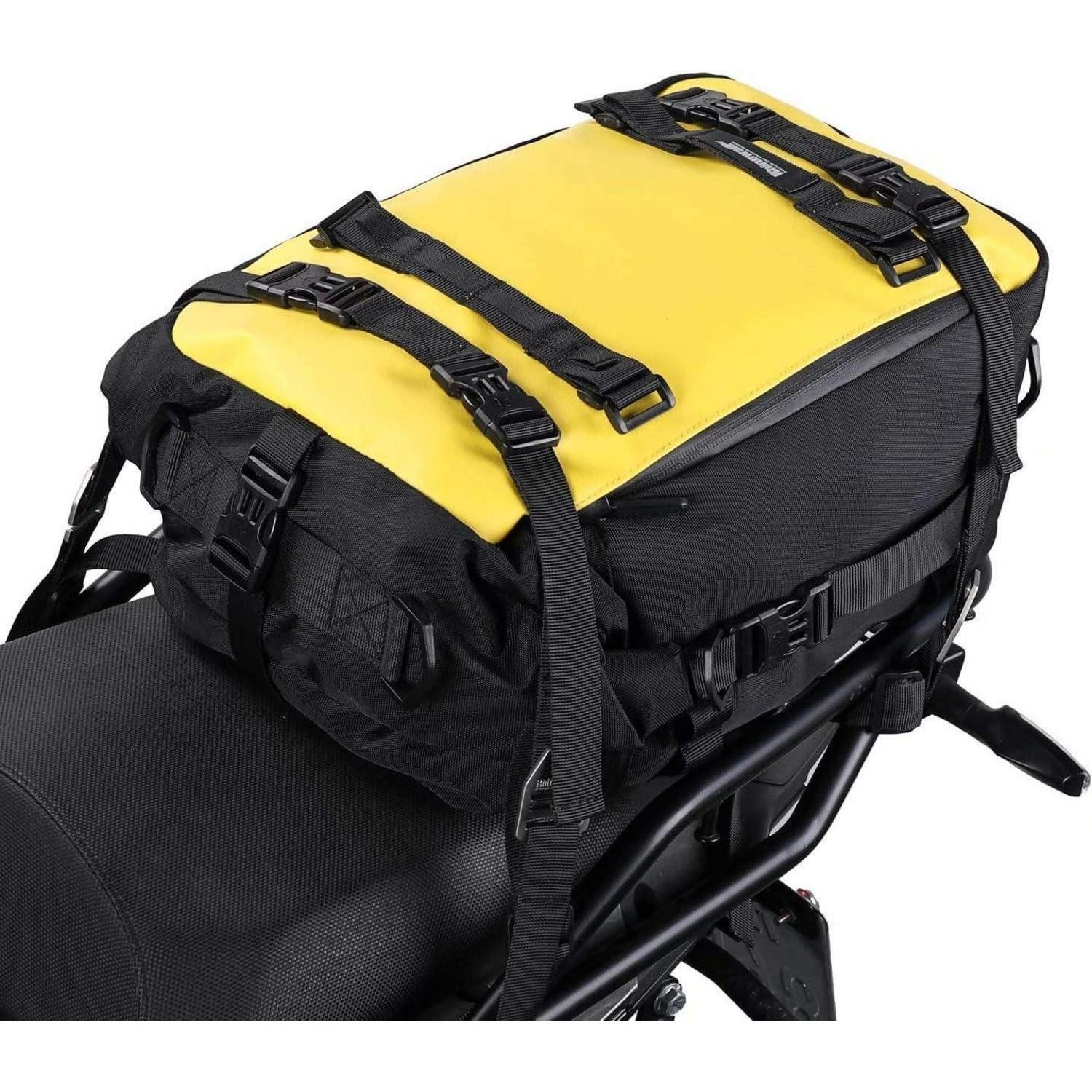 LuxusKollektion Gepäckträgertasche Motorradtasche Satteltasache Hecktasche Pannier 20L Gelb-20l