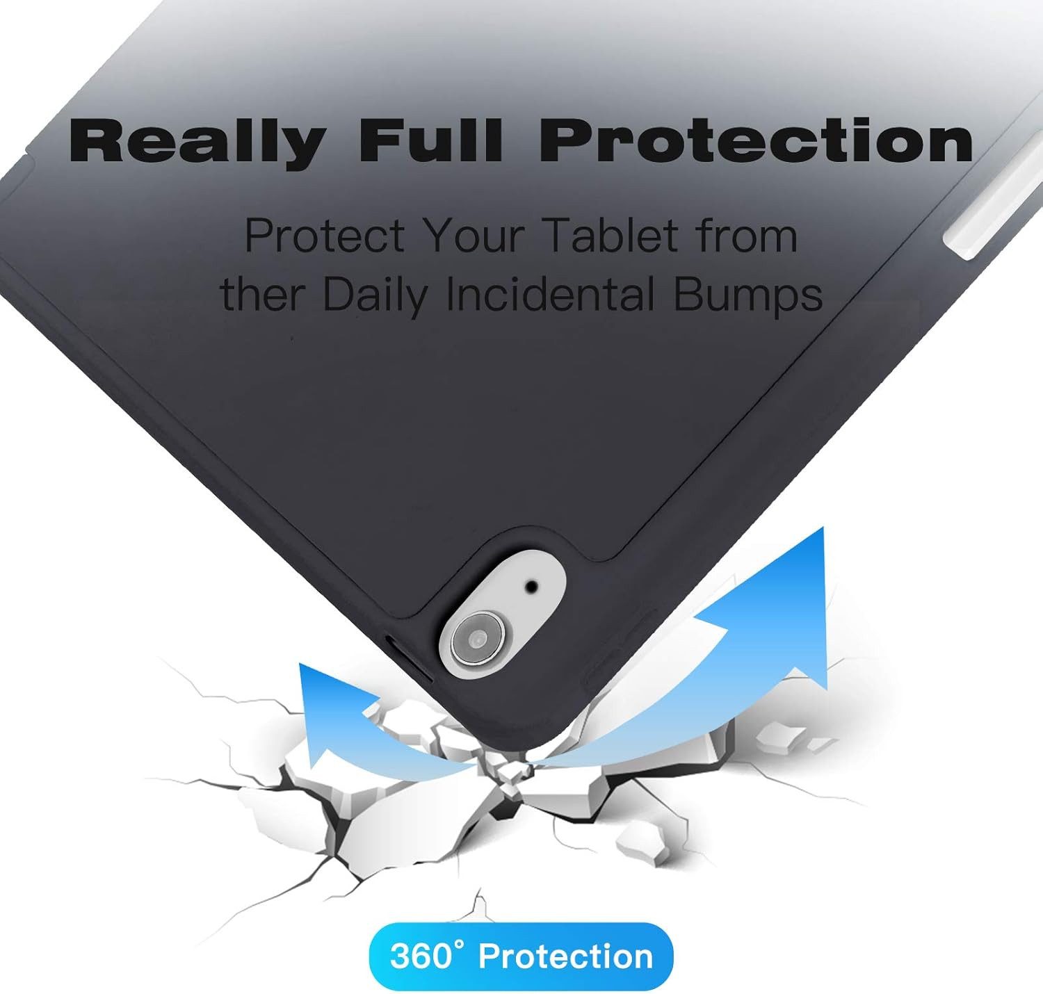 CLM-Tech Tablet-Hülle iPad Air 11 Zoll M4/M3/M2 (2026/2025/2024) 11 Zoll, Standfunktion, Magnetverschluss, Auto Schlaf/Wach Funktion – Bild 2 von 5