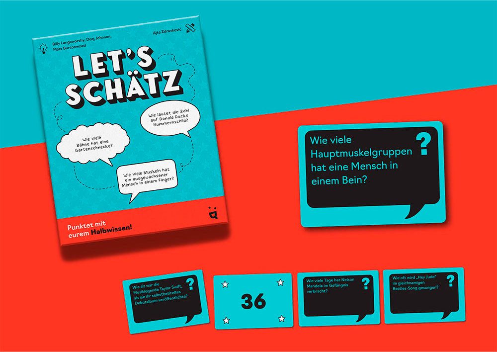 Helvetiq Spiel Let's Schätz, Partyspiele, Made in Europe