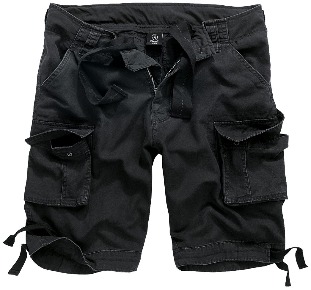 Brandit Cargohose Herren Bermuda Cargo Shorts Kurze Hose Short Army BW Sommer Knielang Schwarz