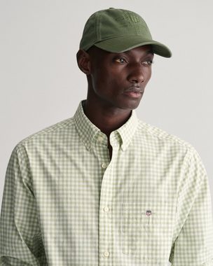 Gant Langarmhemd Regular Fit Gingham Popeline Hemd strapazierfähig pflegeleicht kariert mit Logostickerei auf der Brust