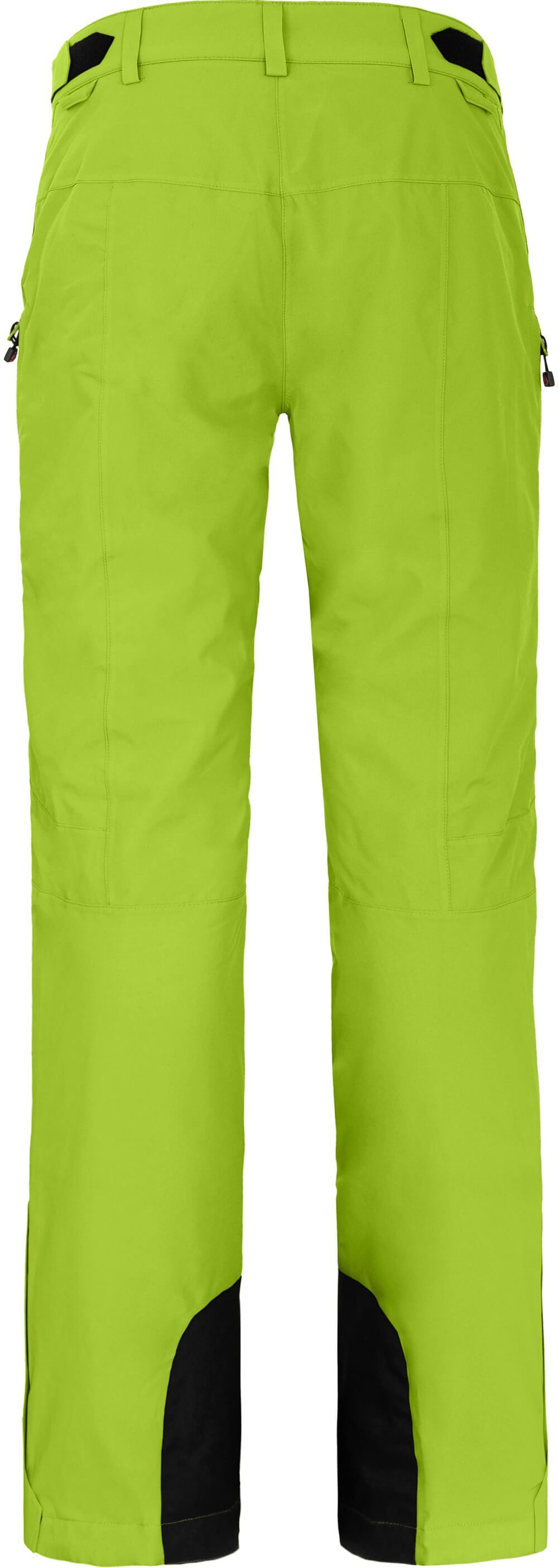 Skihose Damen grün Kurzgrößen, 20000 Bergson unwattiert, light lime Skihose, ICE Wassersäule, mm