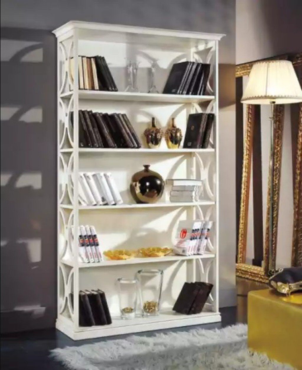 JVmoebel Bücherregal Bücherregal Klassischer Holz Regal Schrank Büro Einrichtung Designer, 1-tlg., Made in Europa