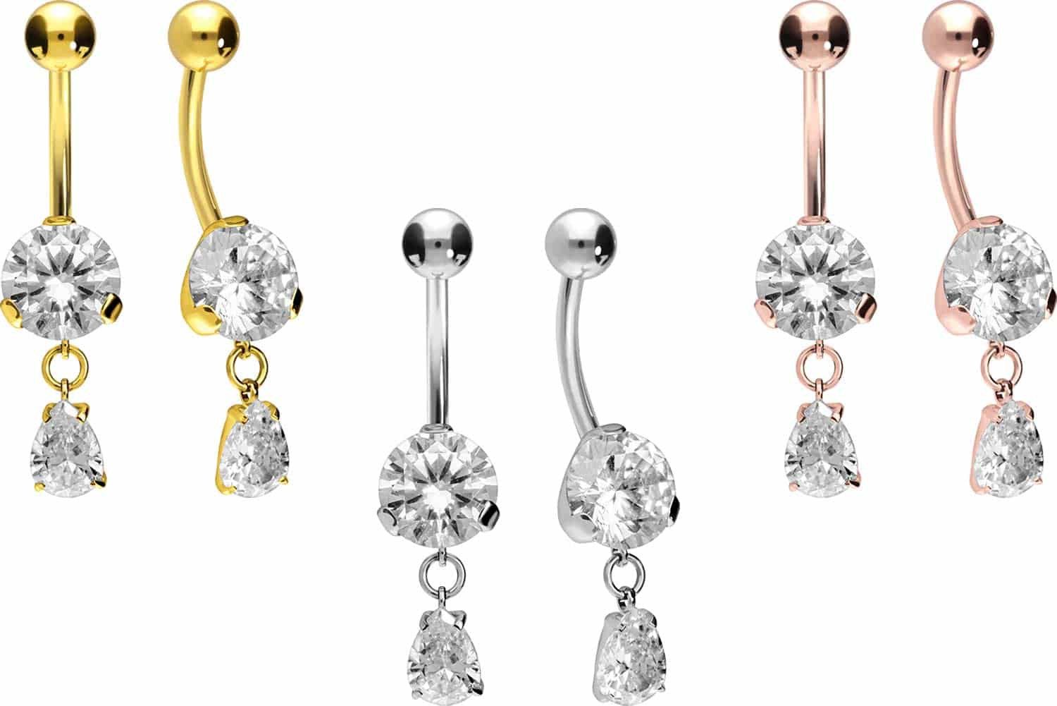 PIERCINGLINE Bauchnabelpiercing Titan Bananabell mit Innengewinde günstig online kaufen