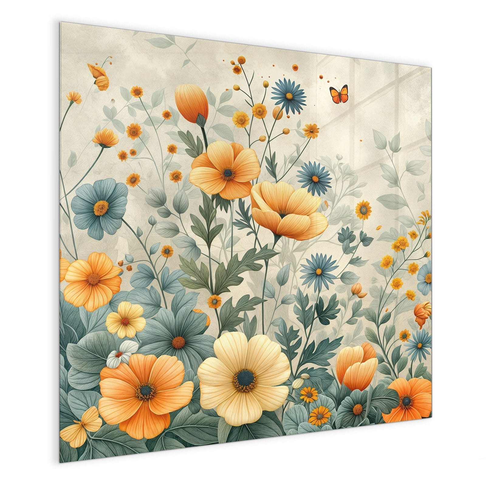 Primedeco Magnettafel Glas Blumenwiese Pinnwand Whiteboard günstig online kaufen