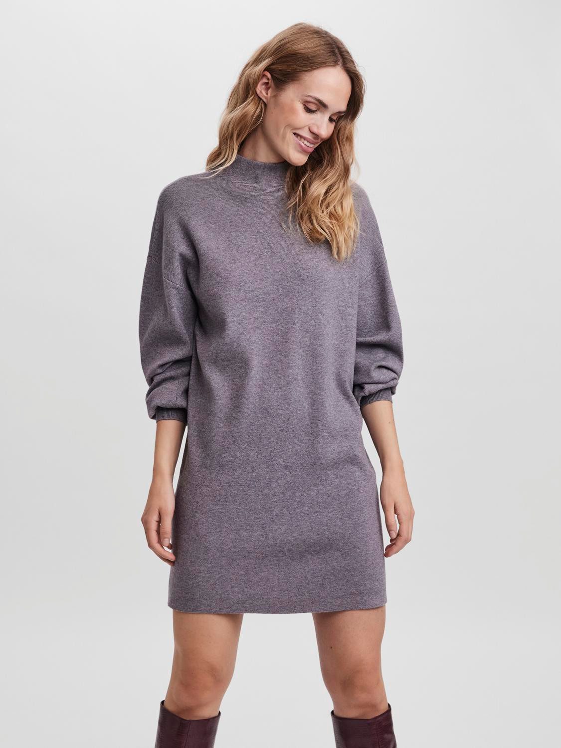 Vero Moda Strickkleid VMNANCY LS FUNNELNECK DRESS GA NOOS günstig online kaufen
