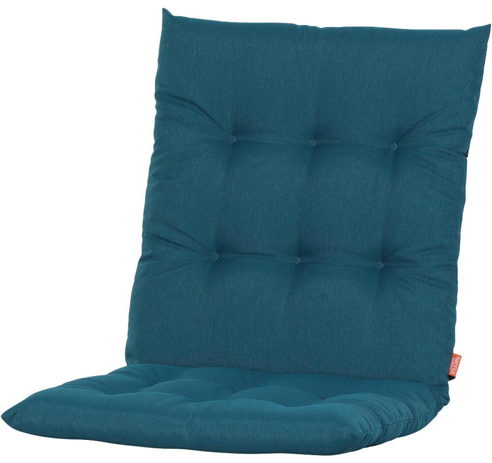 Siena Garden Sesselauflage ATRIA, 100 cm, Dessin Uni, 100% recyceltem Polyester, in verschiedenen Farben petrol | Sessel-Erhöhungen