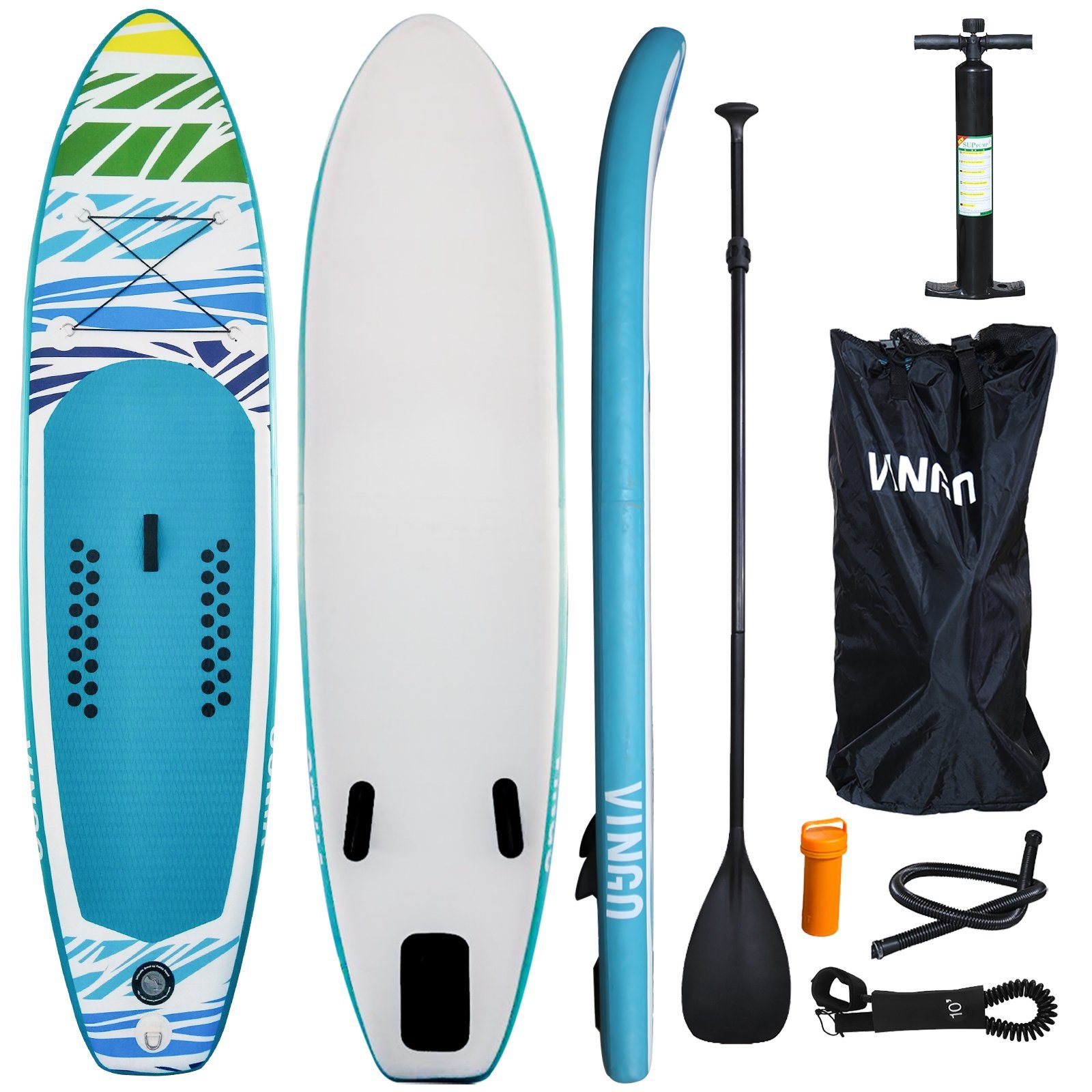 Stand Up Paddle SUP Board Paddling Surfboard aufblasbar mit Paddel Set 305 cm 