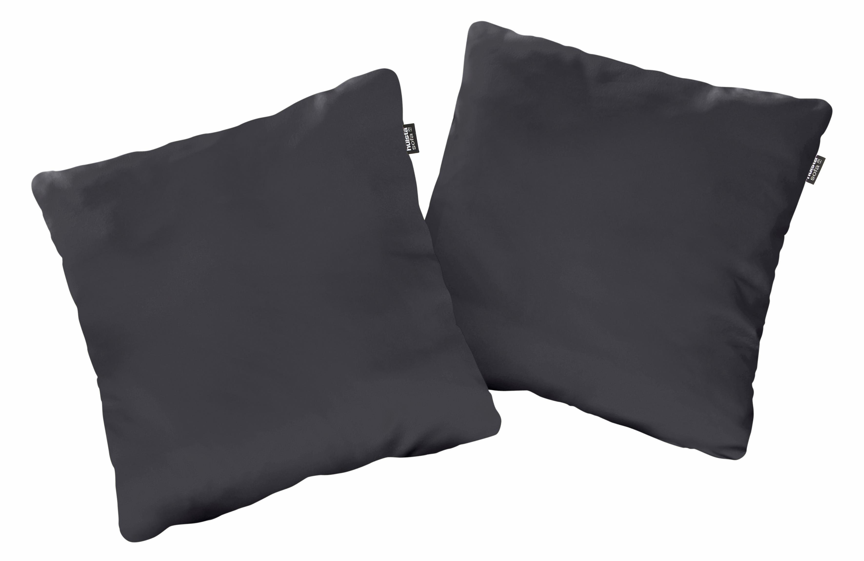 hülsta sofa Dekokissen hs.480, wahlweise in Stoff oder Leder, in drei Größen schwarz