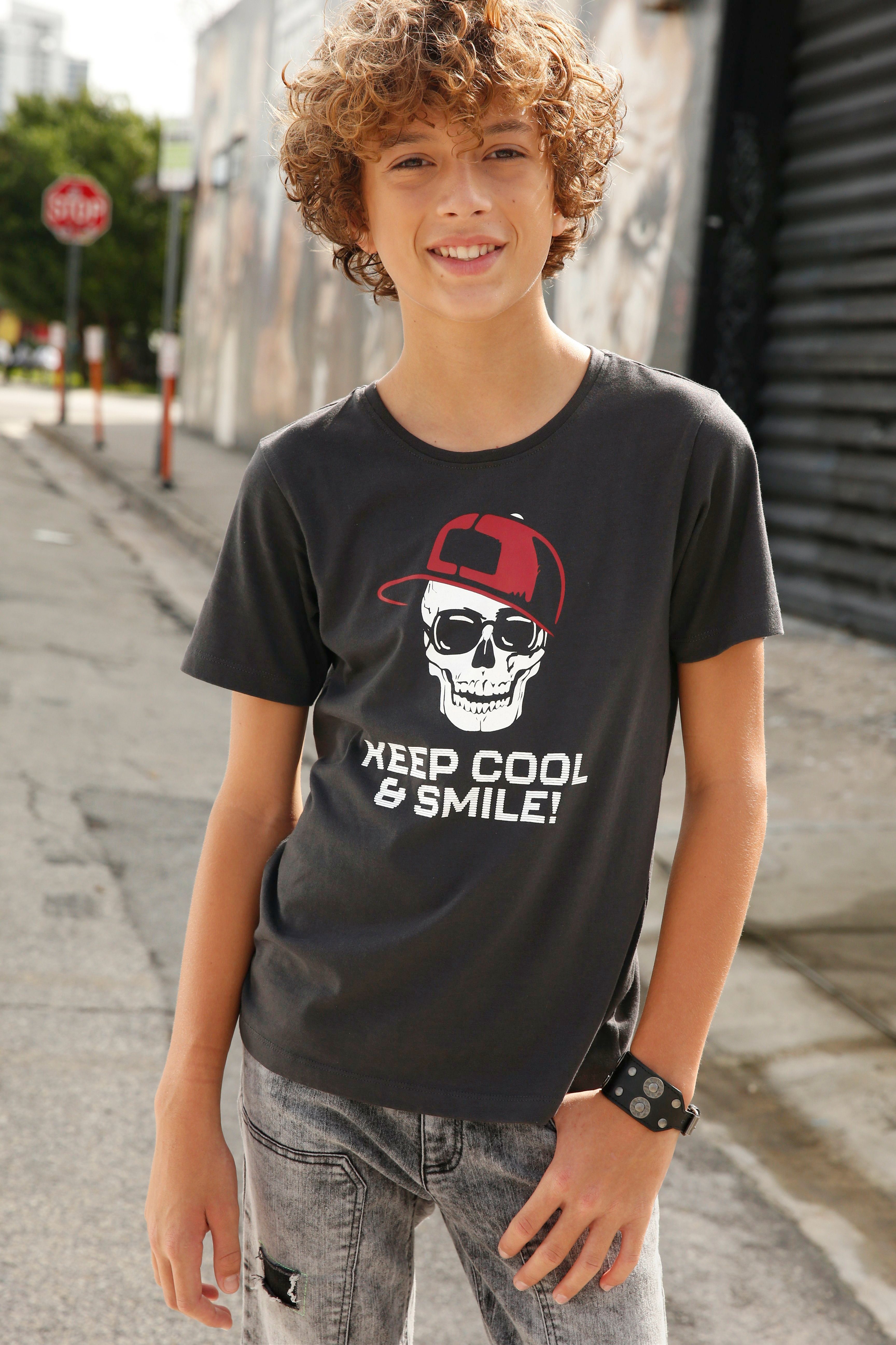 KIDSWORLD T-Shirt KEEP COOL..., Spruch