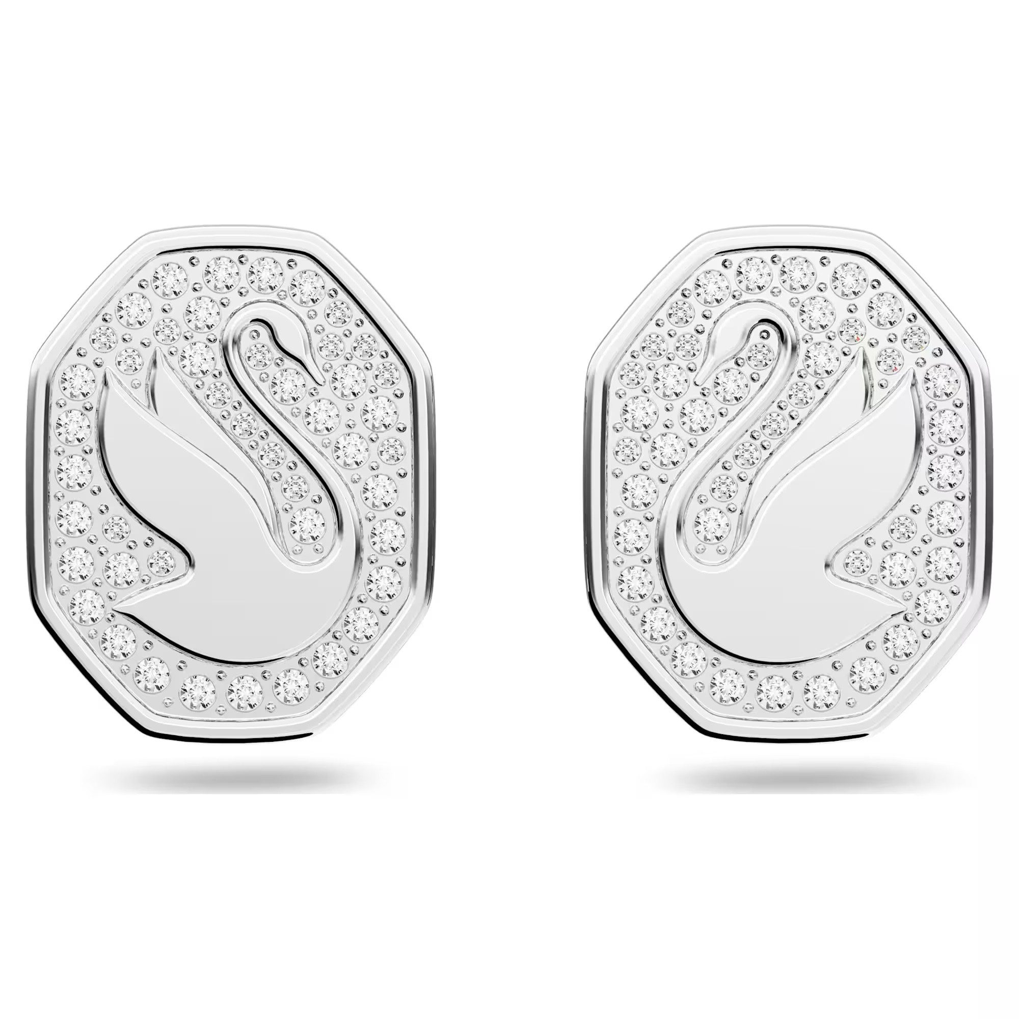 Swarovski Paar Ohrstecker Swan Ohrstecker Schwan, Weiß, Rhodiniert 5621097 günstig online kaufen