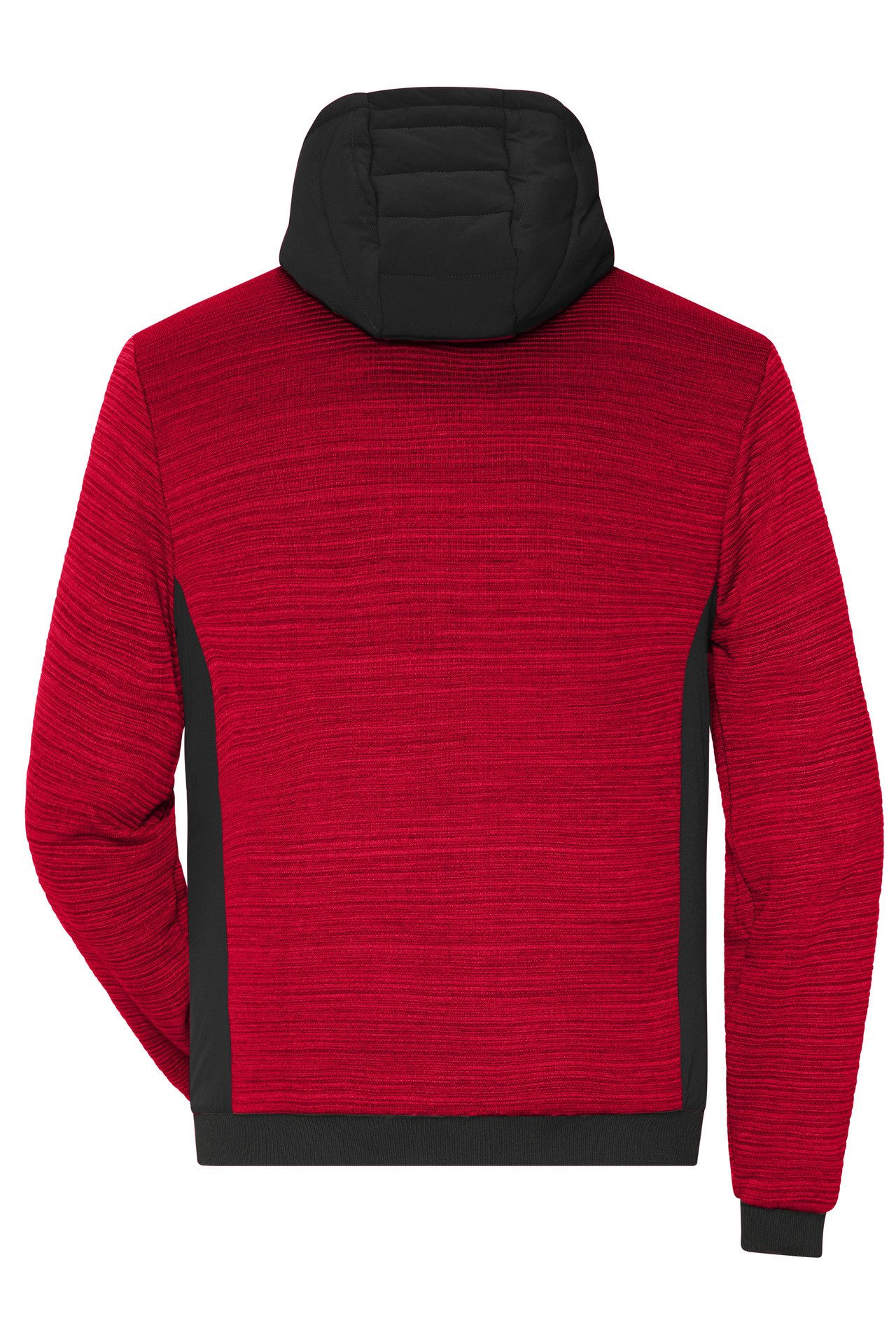James & Nicholson Strickfleecejacke Herren Strickfleece Jacke im attraktiven Materialmix JN1844 pflegeleicht mit Wattierung
