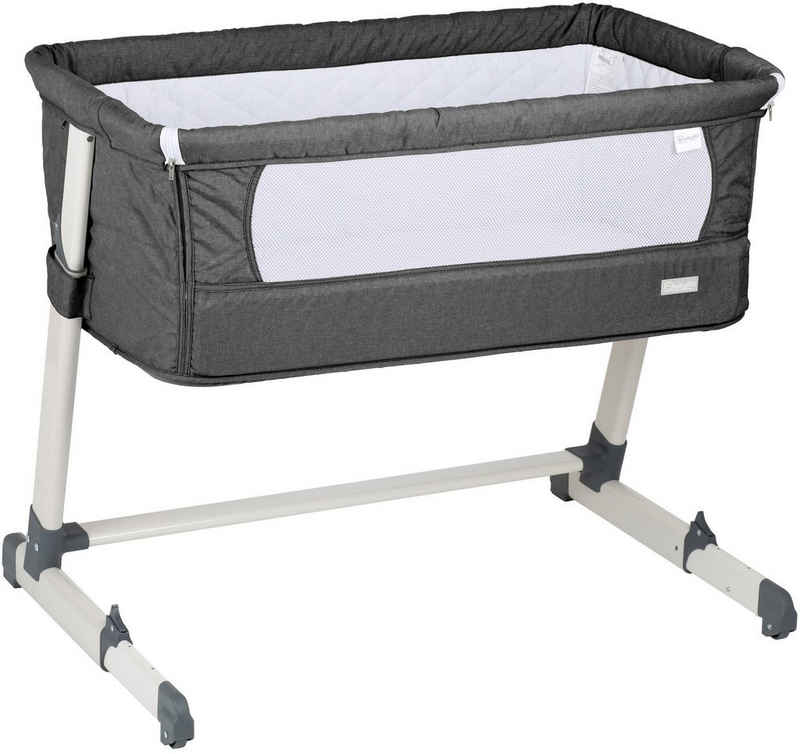 BabyGo Beistellbett Together, dark grey, faltbar