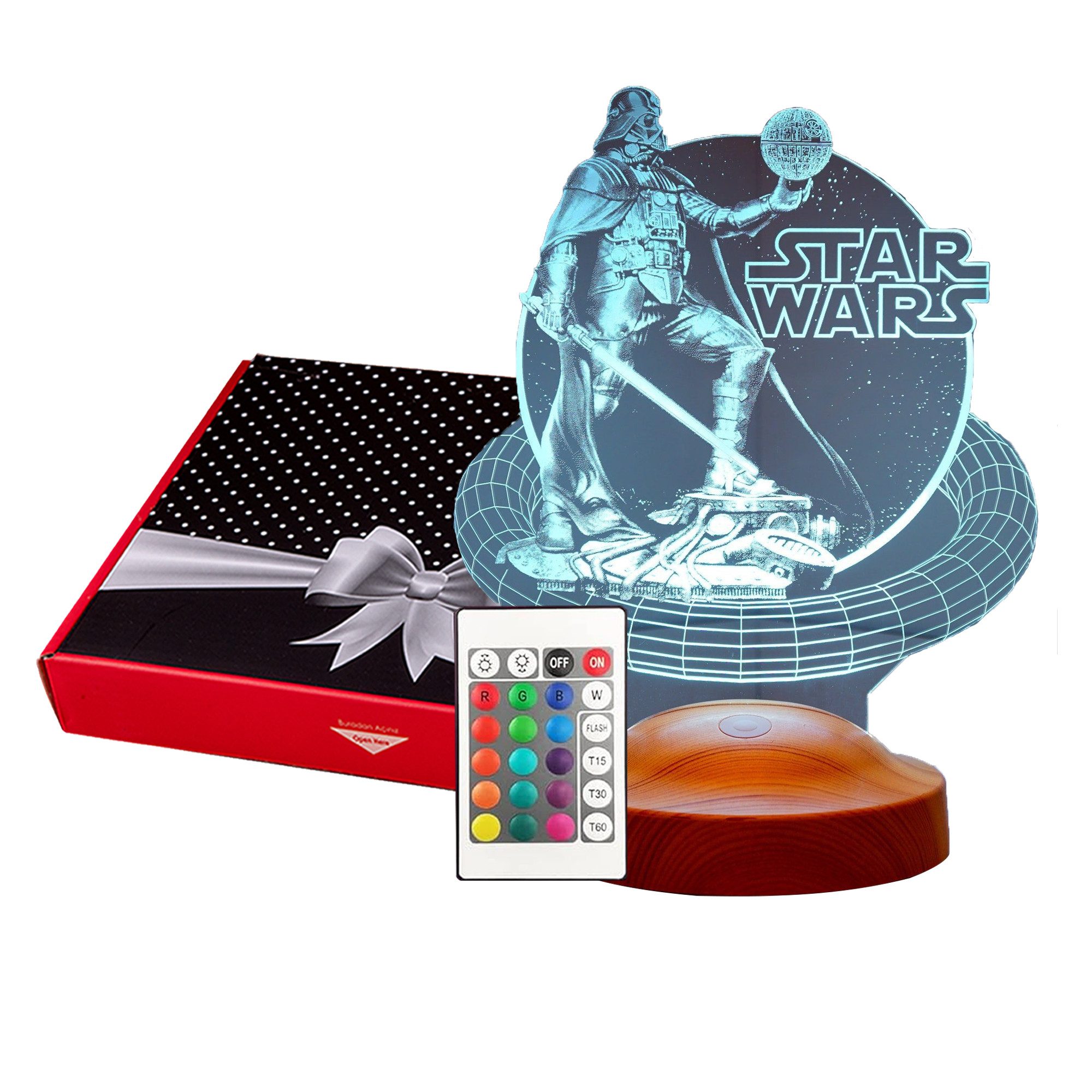 Geschenkelampe LED Nachttischlampe Star Wars Darth Vader 3D Nachtlicht Gesc günstig online kaufen