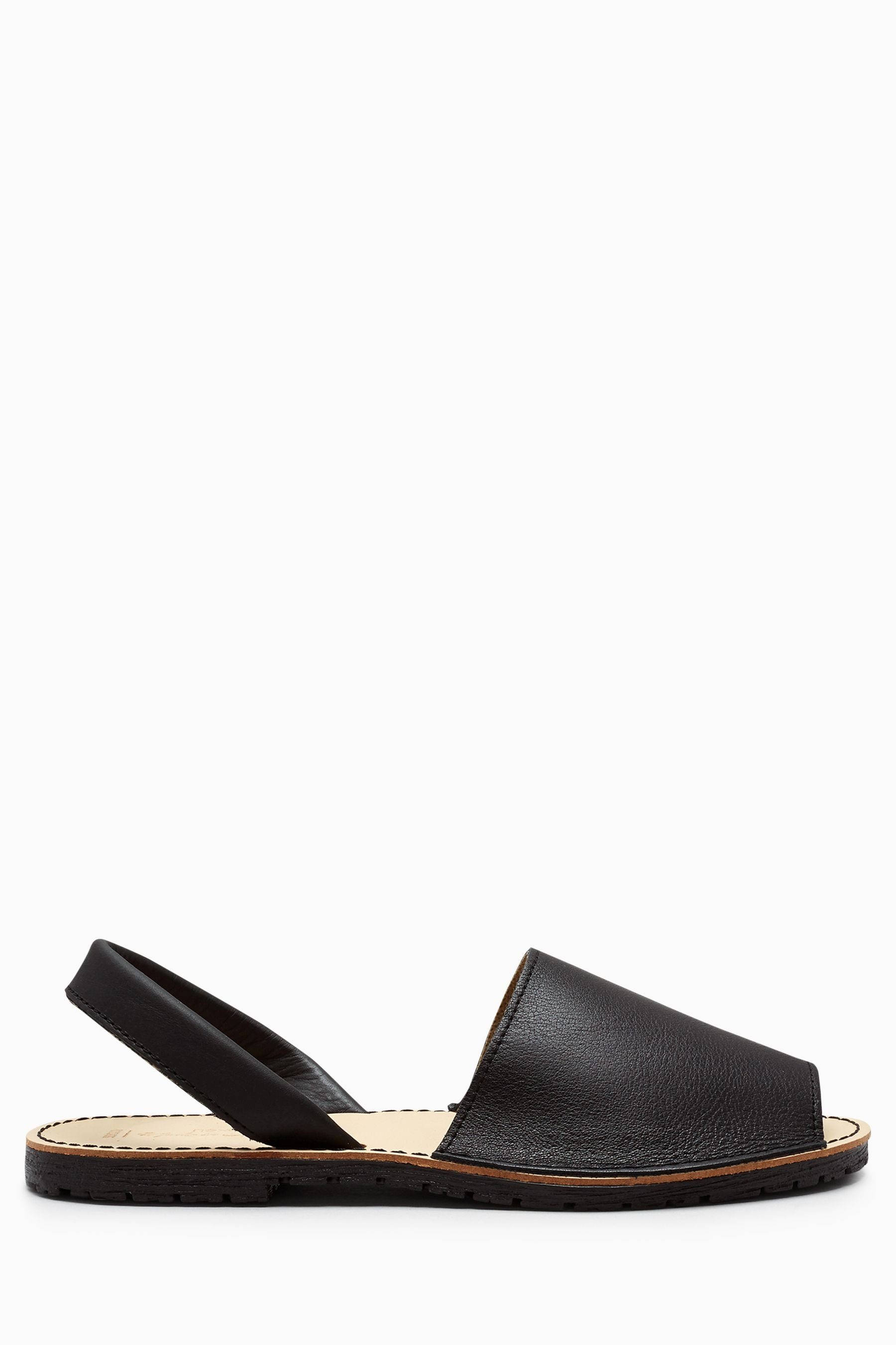 Regular Sandale Next - Leather (1-tlg) Strandsandale Black